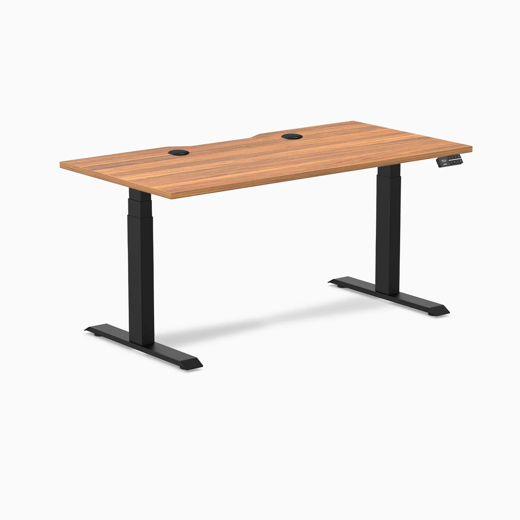 Desky Dual Scalloped Laminate Sit Stand Desk - Image 184