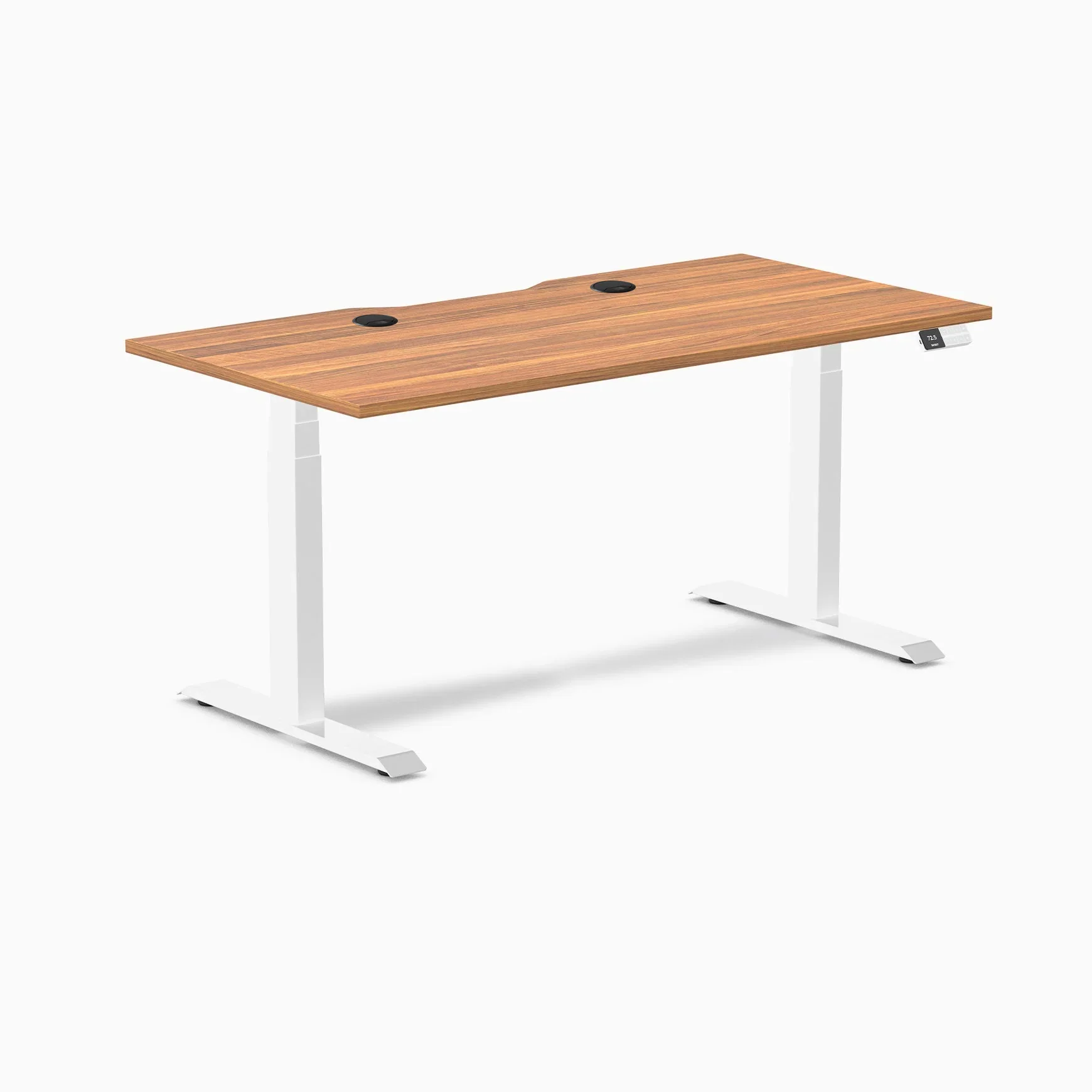Desky Dual Scalloped Laminate Sit Stand Desk - Image 185