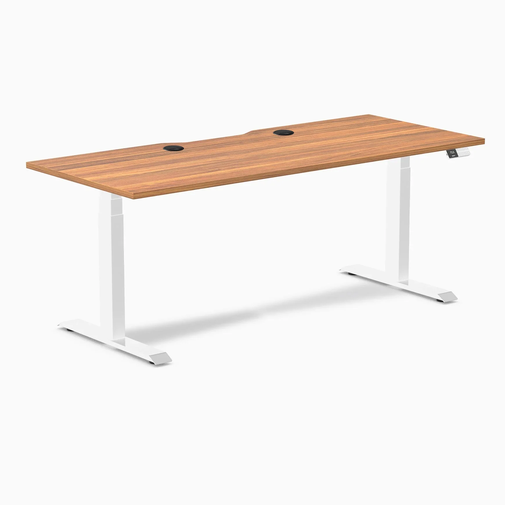 Desky Dual Scalloped Laminate Sit Stand Desk - Image 189