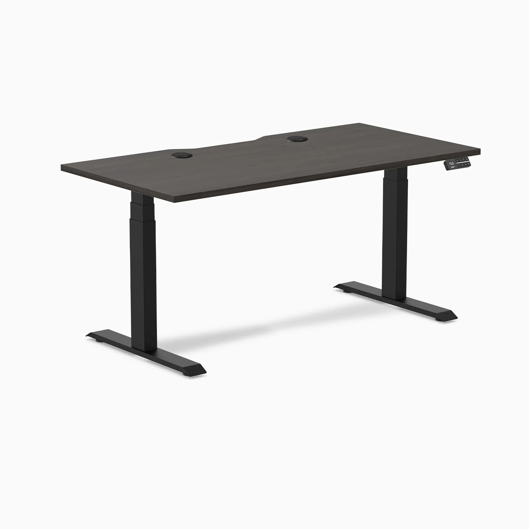 Desky Dual Scalloped Laminate Sit Stand Desk - Image 196