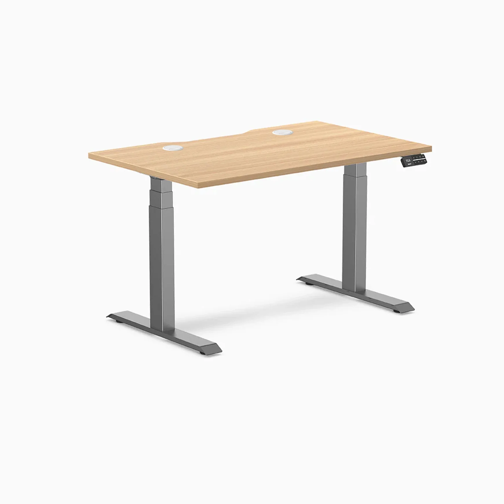 Desky Dual Scalloped Laminate Sit Stand Desk - Image 206