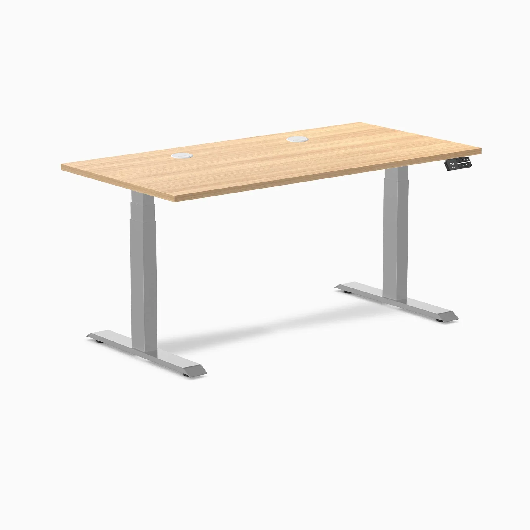 Desky Dual Scalloped Laminate Sit Stand Desk - Image 211