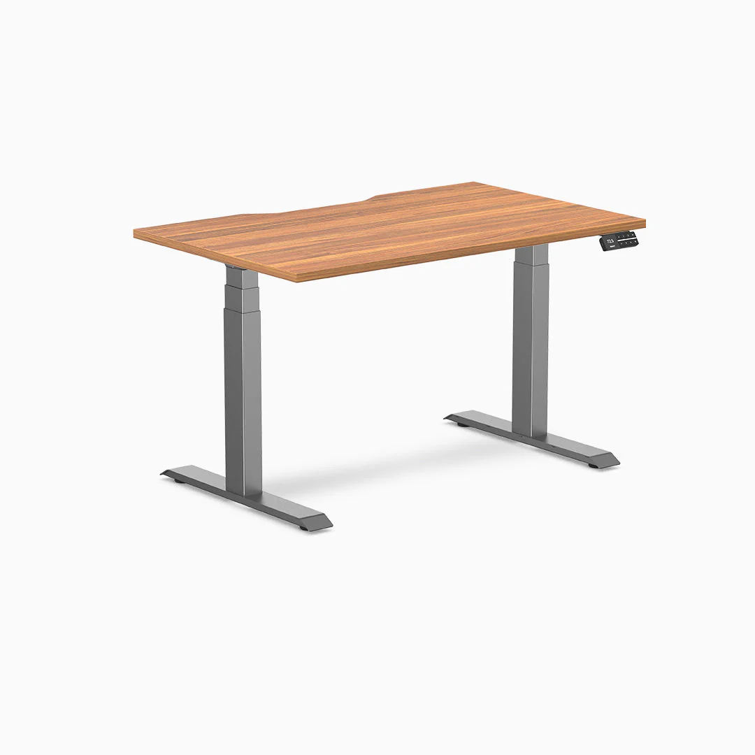 Desky Dual Scalloped Laminate Sit Stand Desk - Image 27