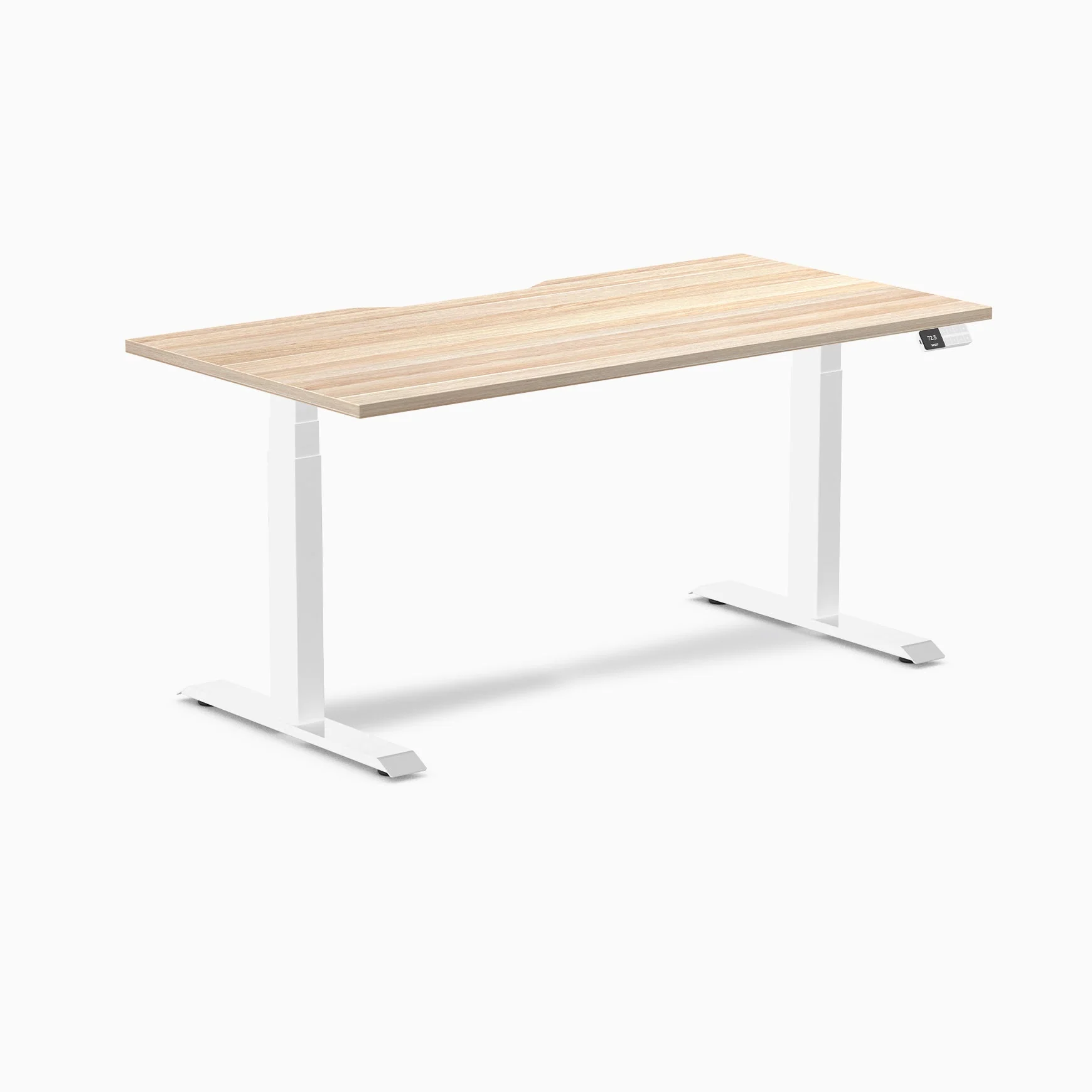 Desky Dual Scalloped Laminate Sit Stand Desk - Image 54