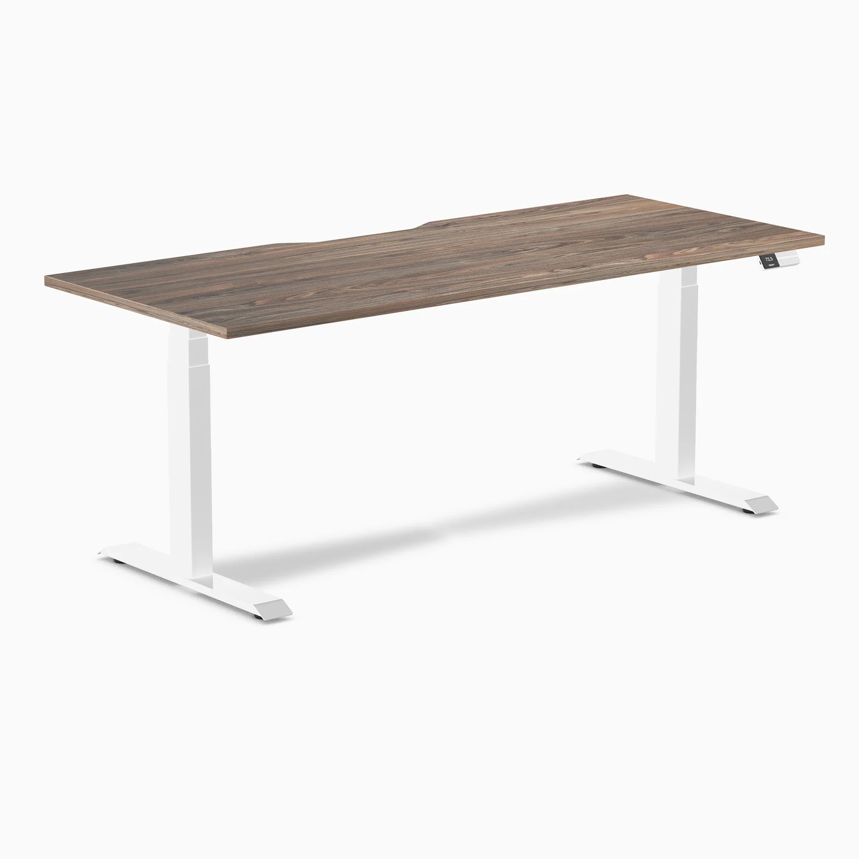 Desky Dual Scalloped Laminate Sit Stand Desk - Image 62