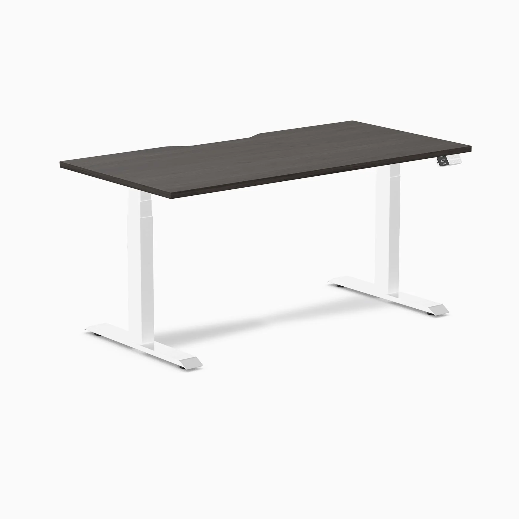Desky Dual Scalloped Laminate Sit Stand Desk - Image 66