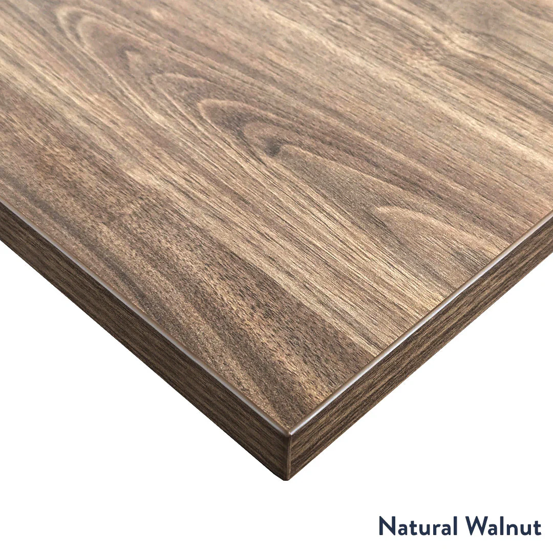 Desky Dual Scalloped Laminate Sit Stand Desk - Image 7