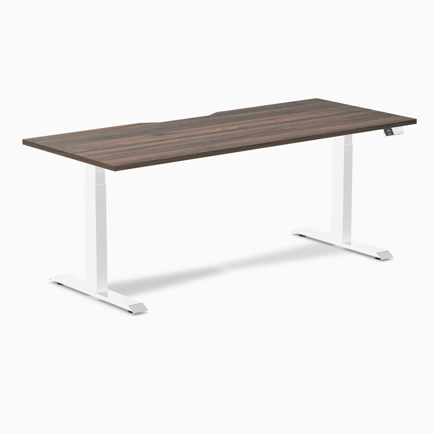 Desky Dual Scalloped Laminate Sit Stand Desk - Image 78