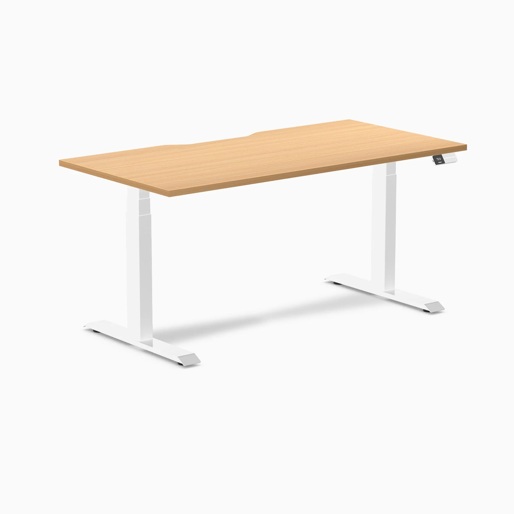 Desky Dual Scalloped Laminate Sit Stand Desk - Image 88