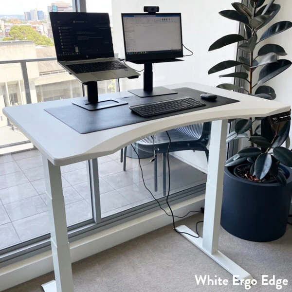 Desky Dual Ergo Edge Sit Stand Desk - Image 11