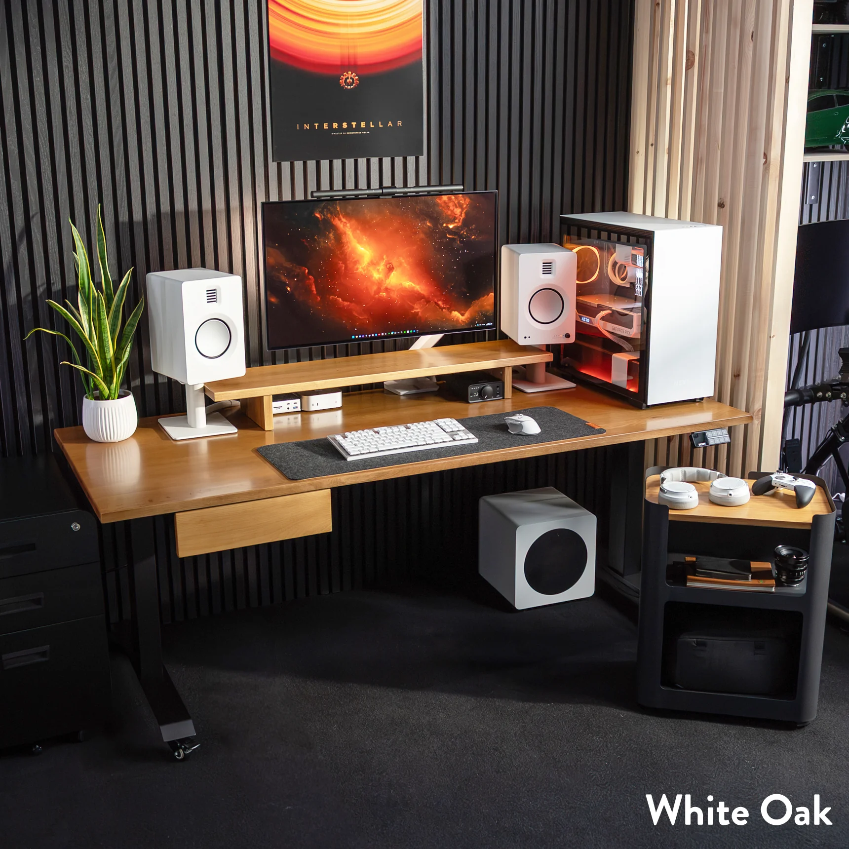 Desky Dual Hardwood Sit Stand Desk - Image 16