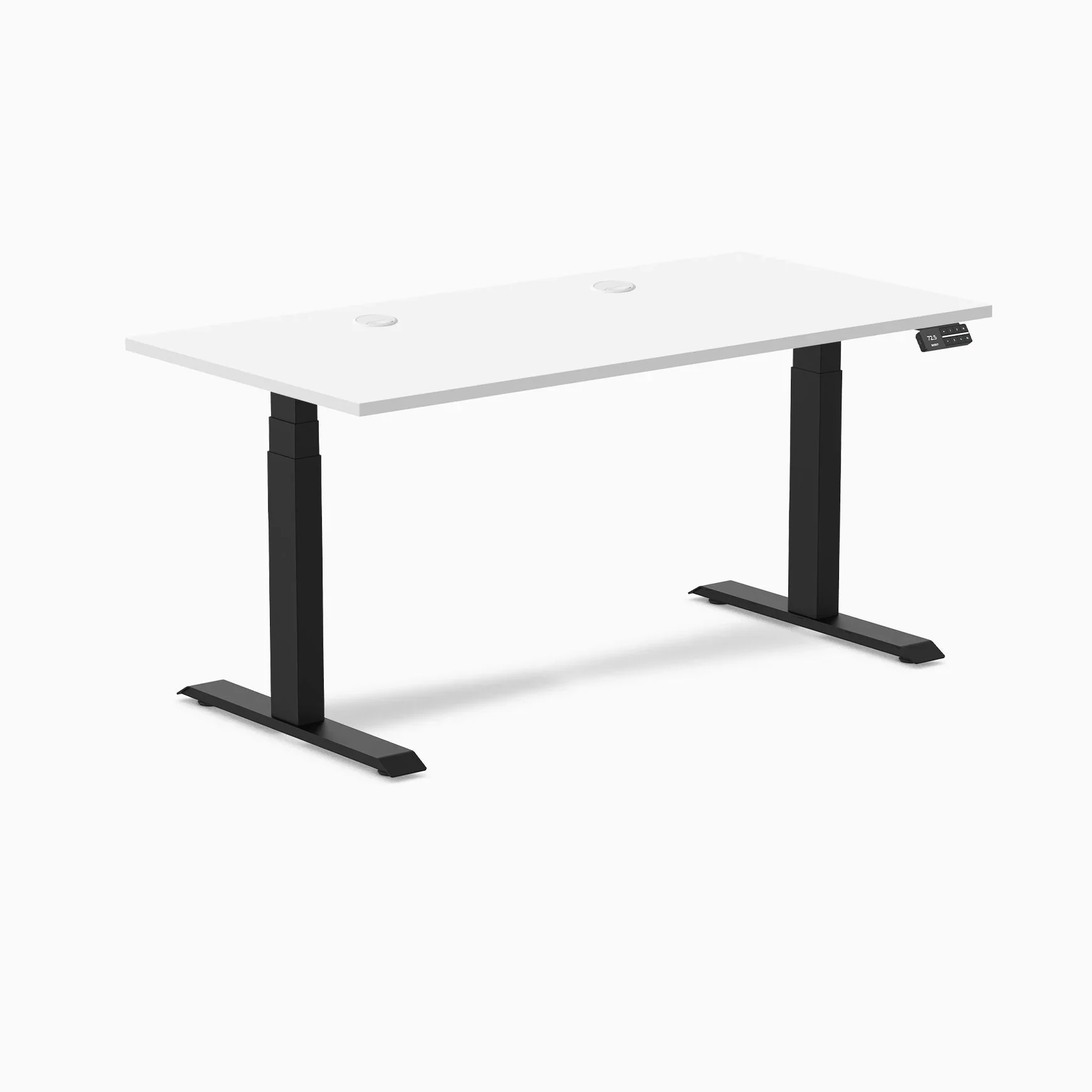 Desky Dual Laminate Sit Stand Desk - Image 136