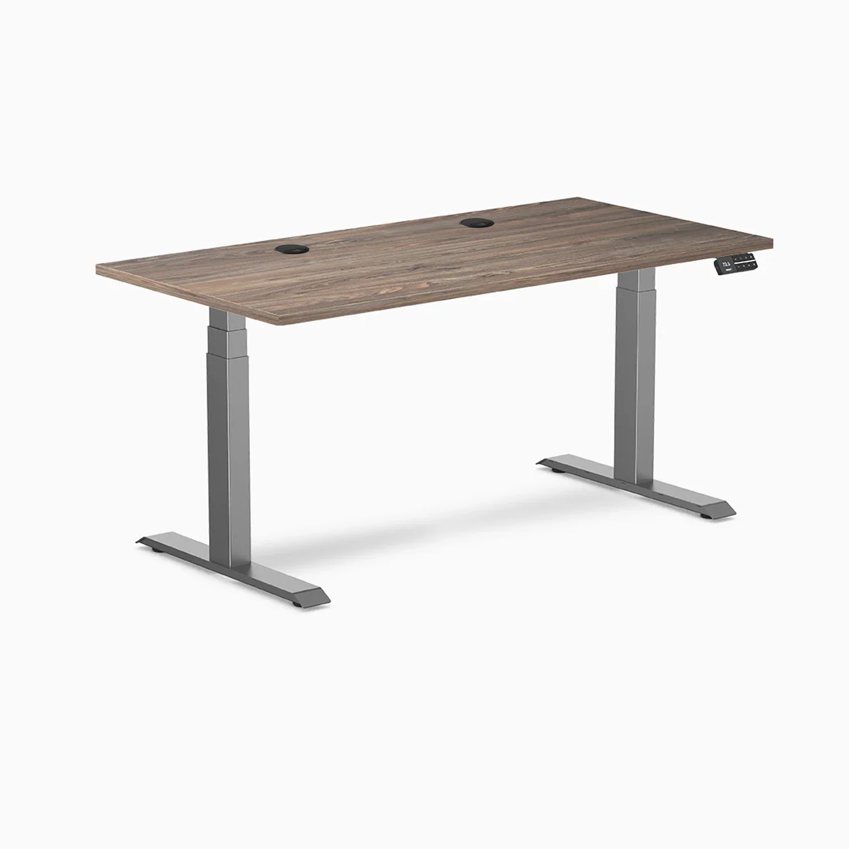 Desky Dual Laminate Sit Stand Desk - Image 150