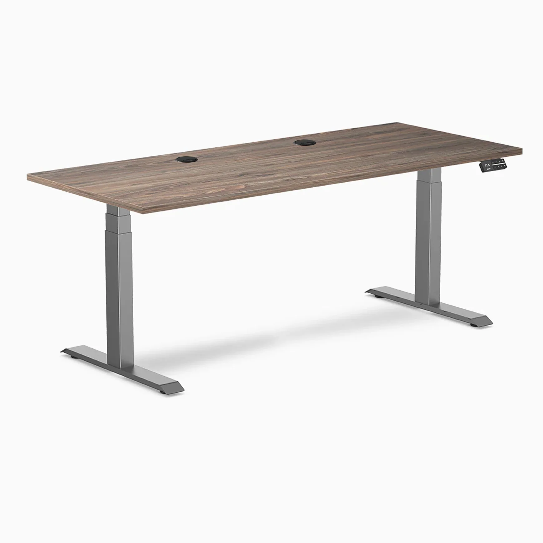 Desky Dual Laminate Sit Stand Desk - Image 153