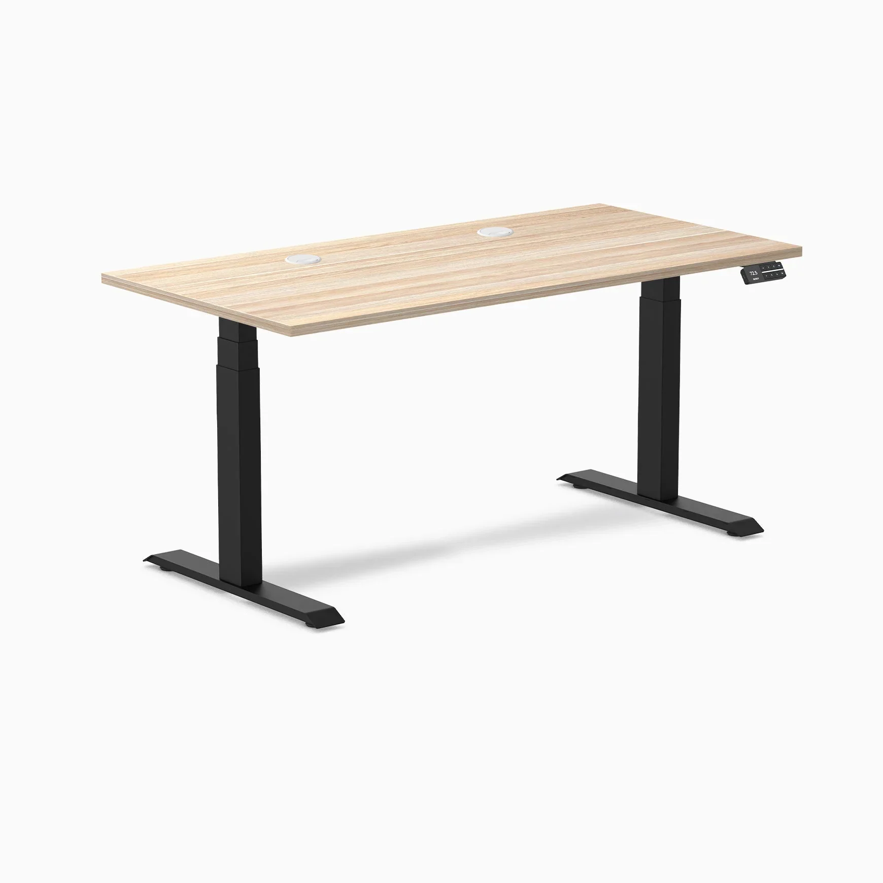 Desky Dual Laminate Sit Stand Desk - Image 160