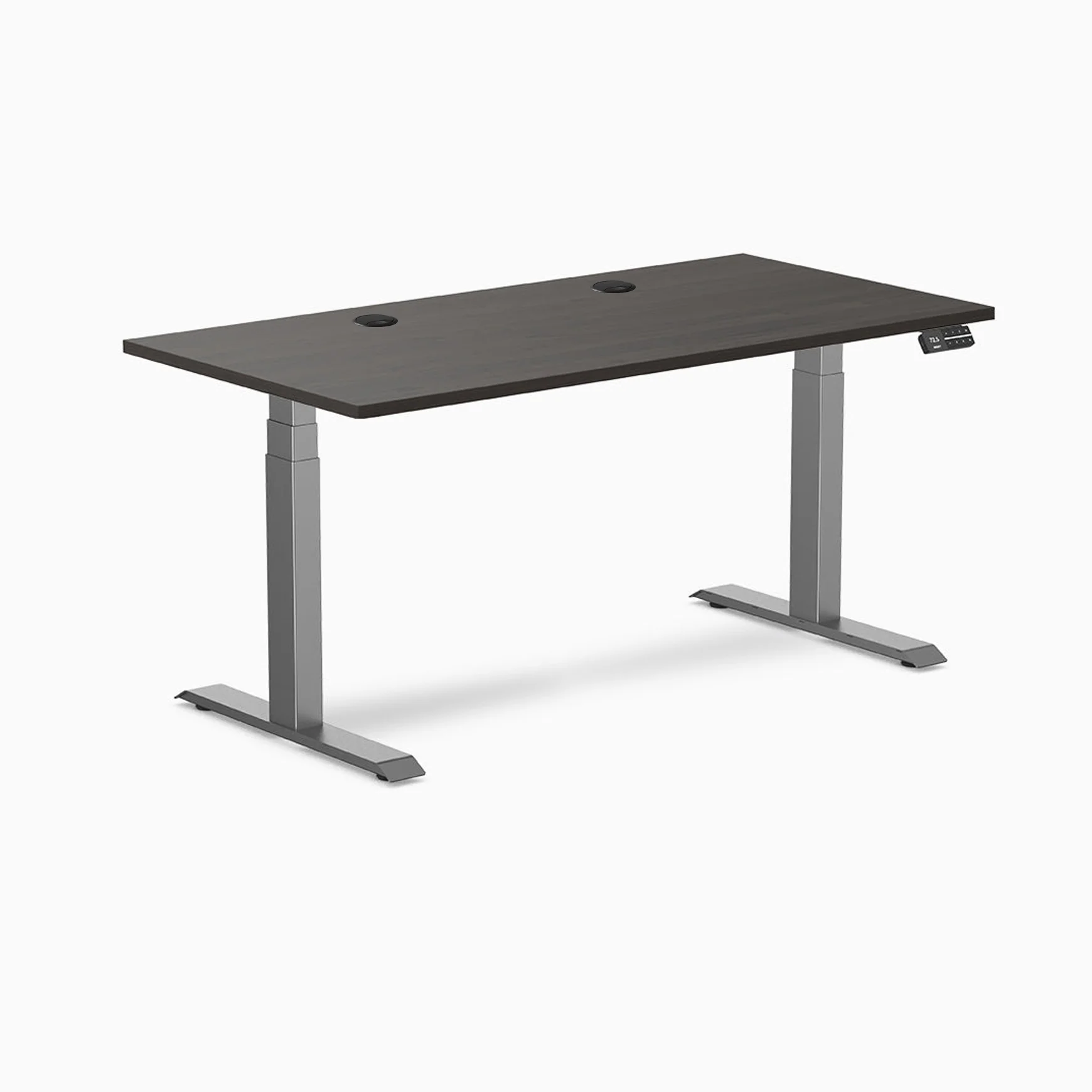 Desky Dual Laminate Sit Stand Desk - Image 180