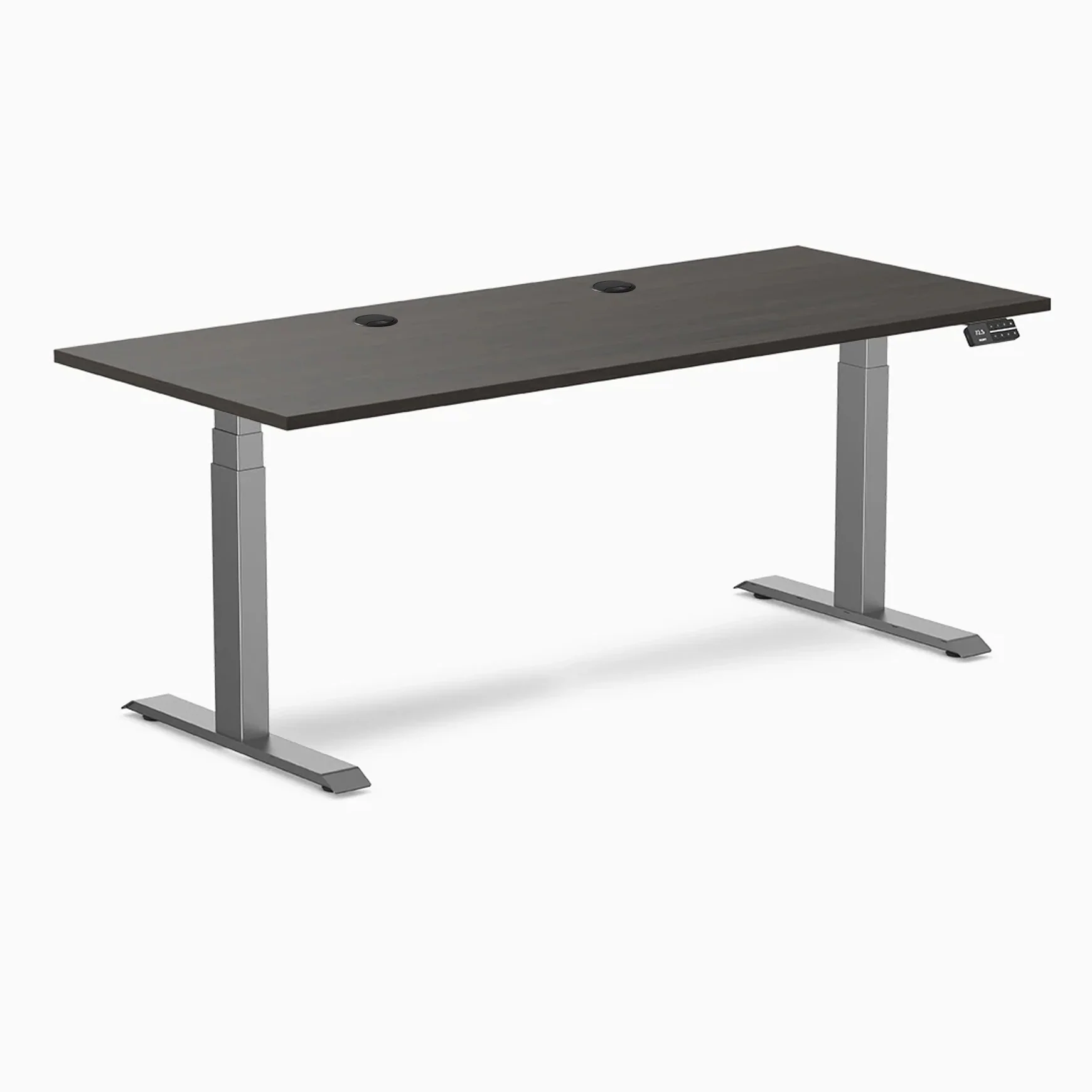 Desky Dual Laminate Sit Stand Desk - Image 183