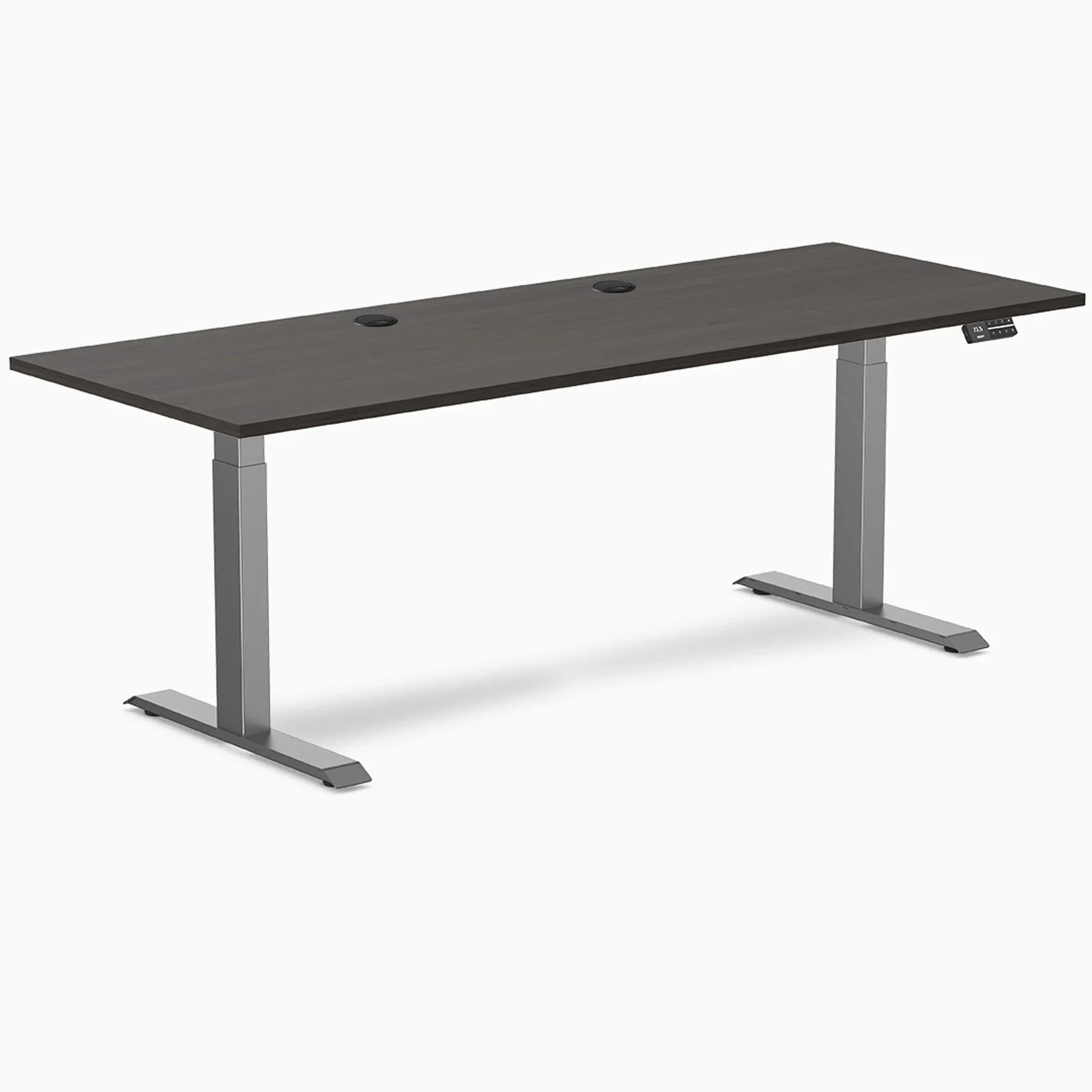 Desky Dual Laminate Sit Stand Desk - Image 186