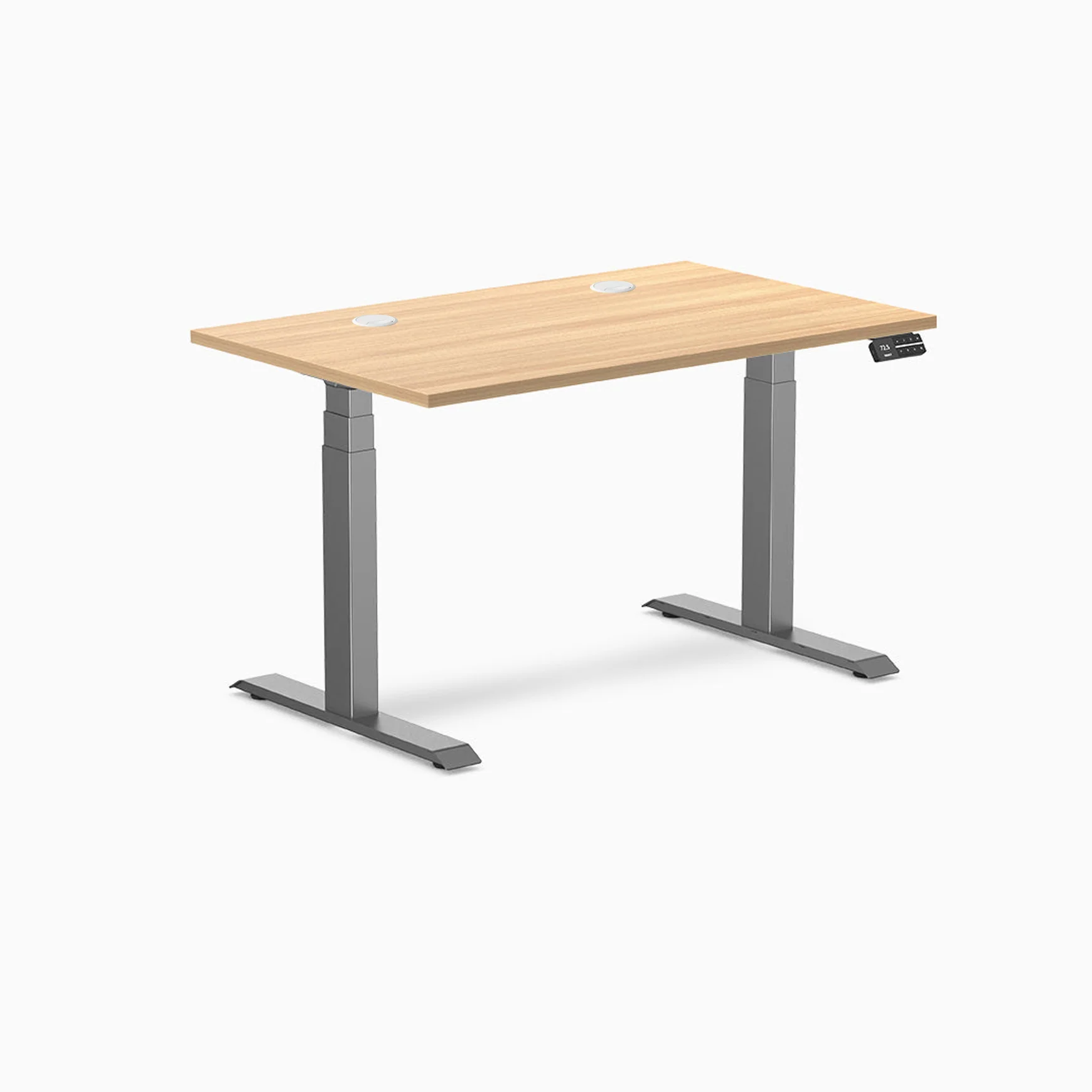 Desky Dual Laminate Sit Stand Desk - Image 189
