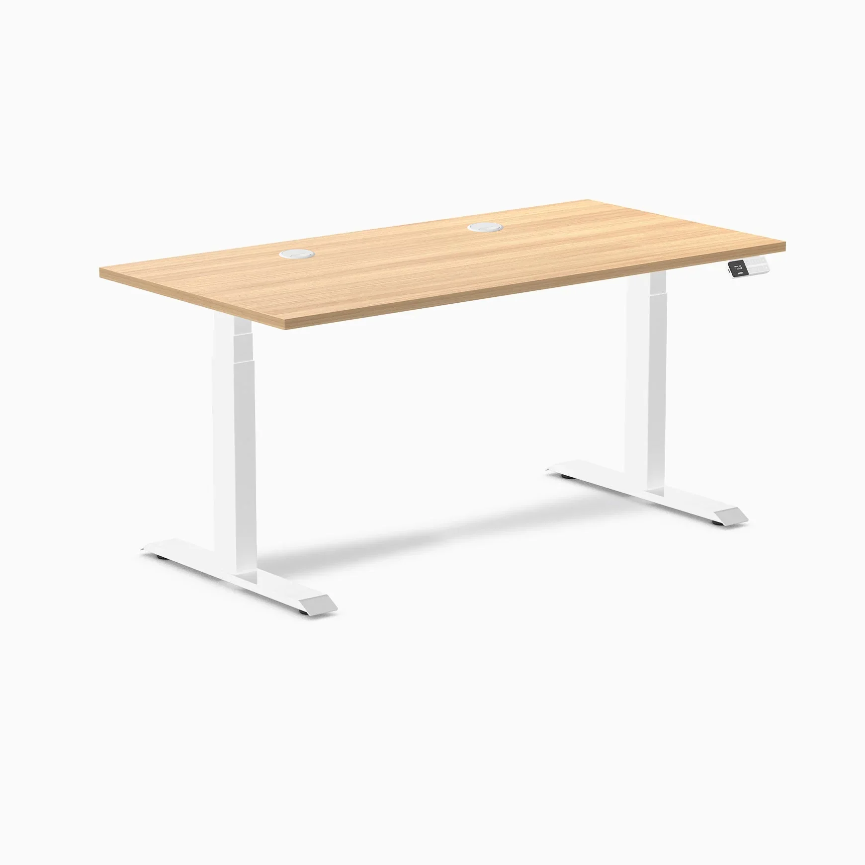 Desky Dual Laminate Sit Stand Desk - Image 191