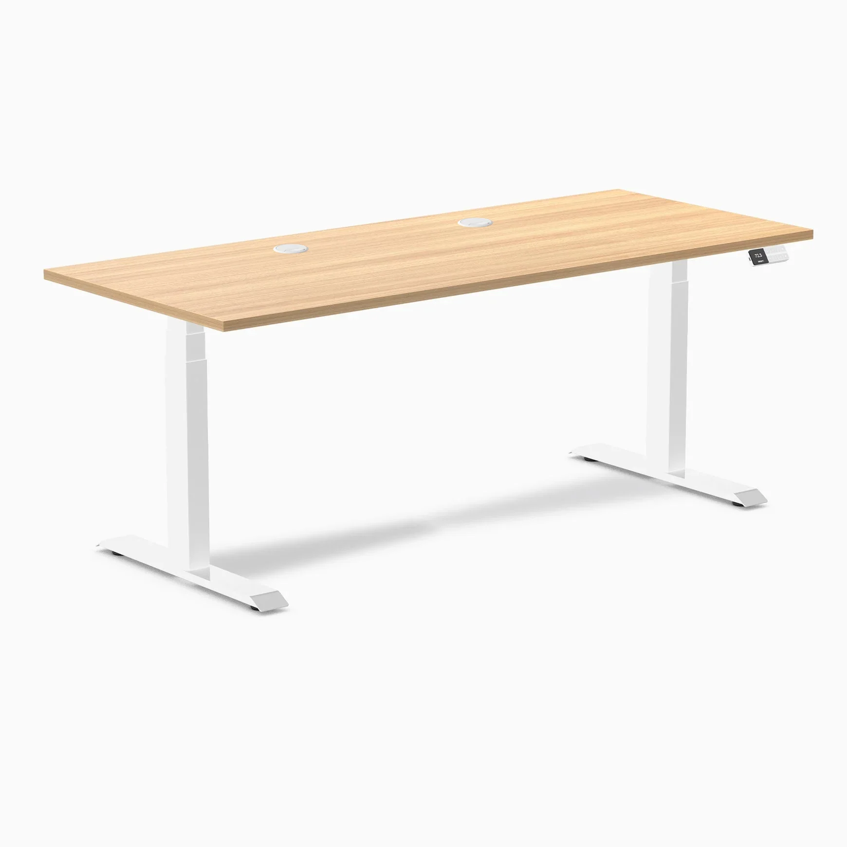 Desky Dual Laminate Sit Stand Desk - Image 194