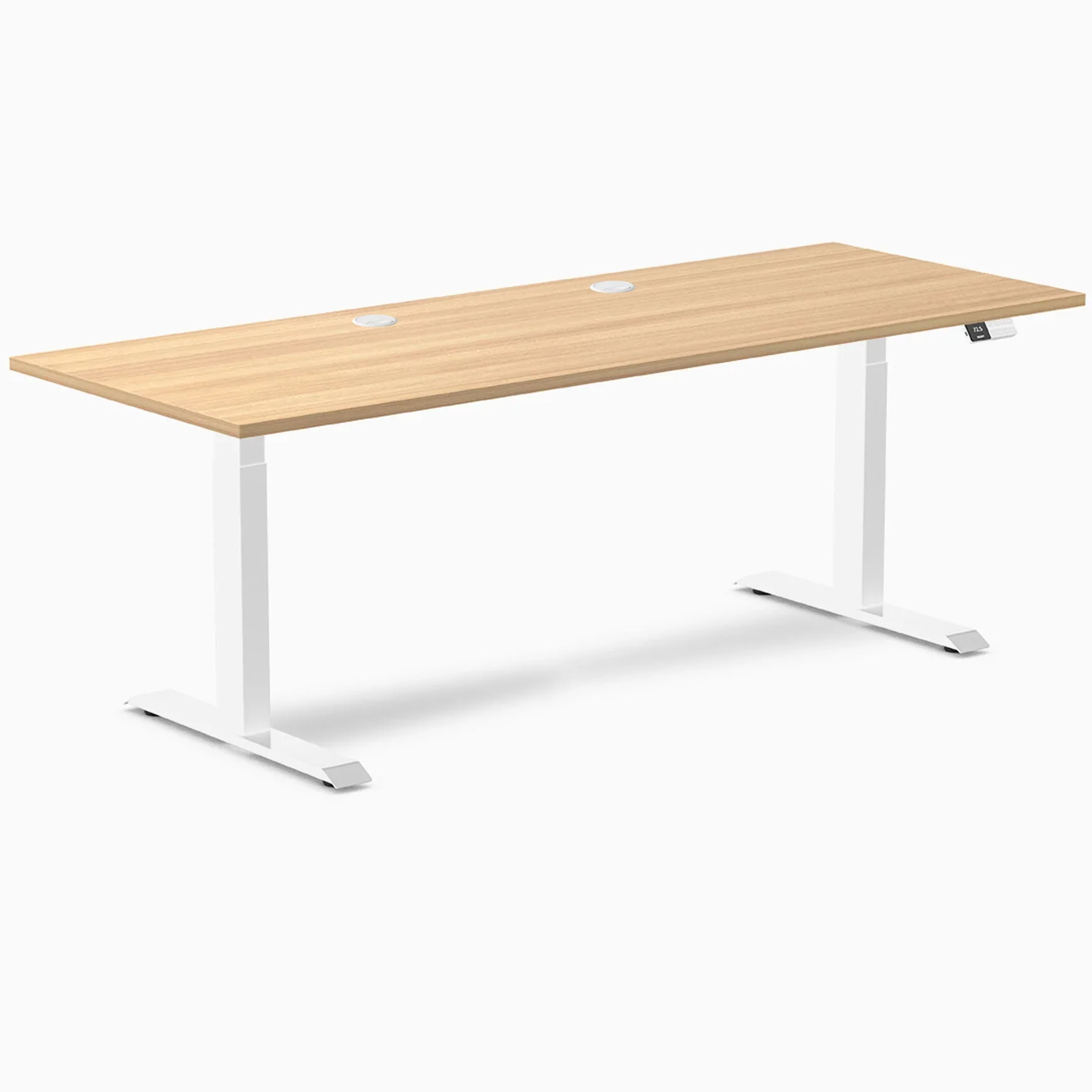 Desky Dual Laminate Sit Stand Desk - Image 197