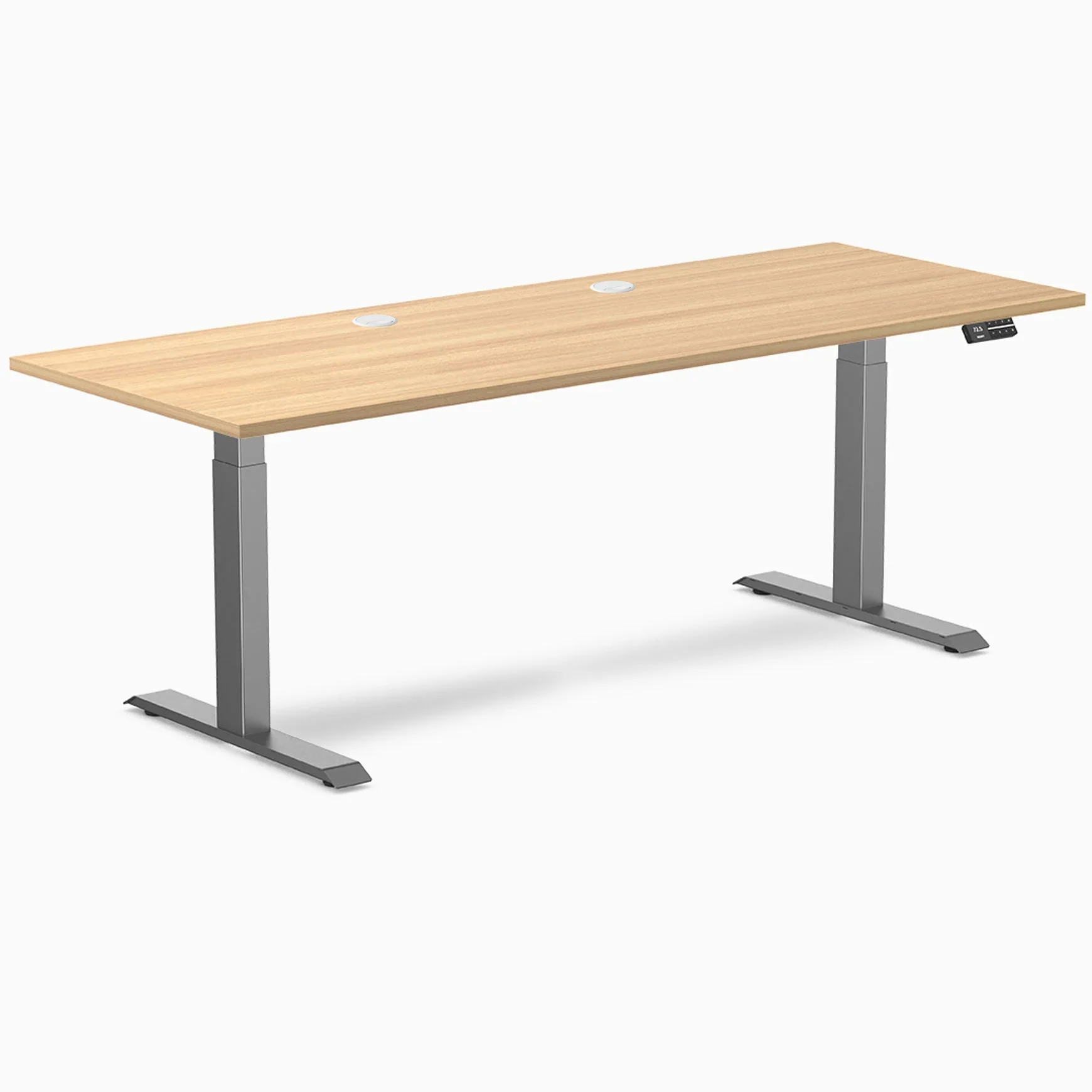 Desky Dual Laminate Sit Stand Desk - Image 198