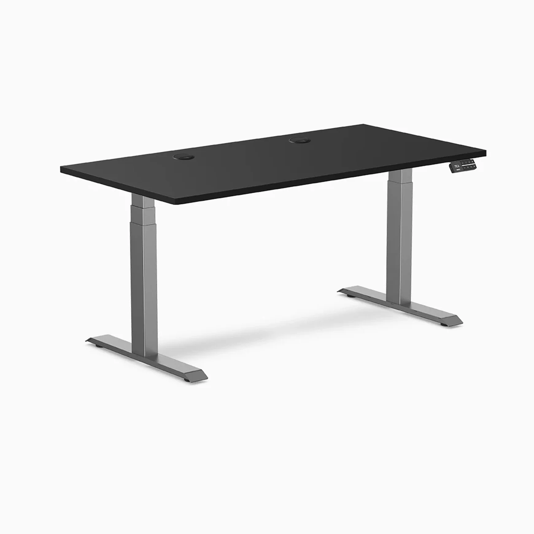 Desky Dual Laminate Sit Stand Desk - Image 210
