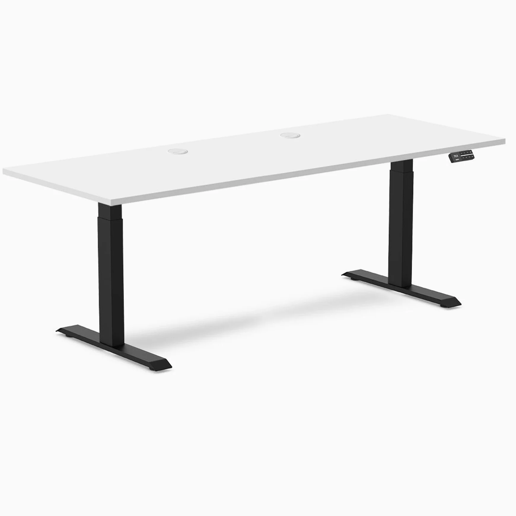 Desky Dual Laminate Sit Stand Desk - Image 214