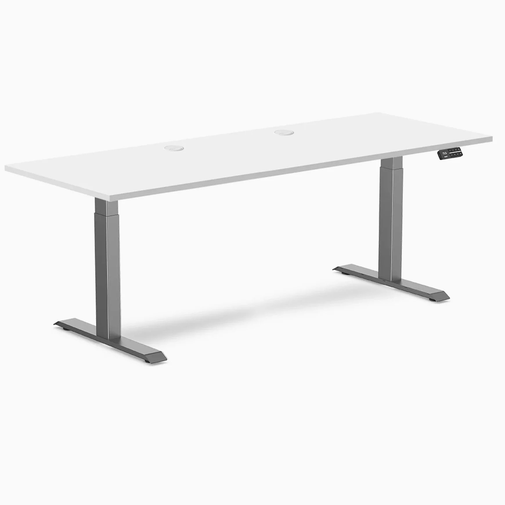 Desky Dual Laminate Sit Stand Desk - Image 215