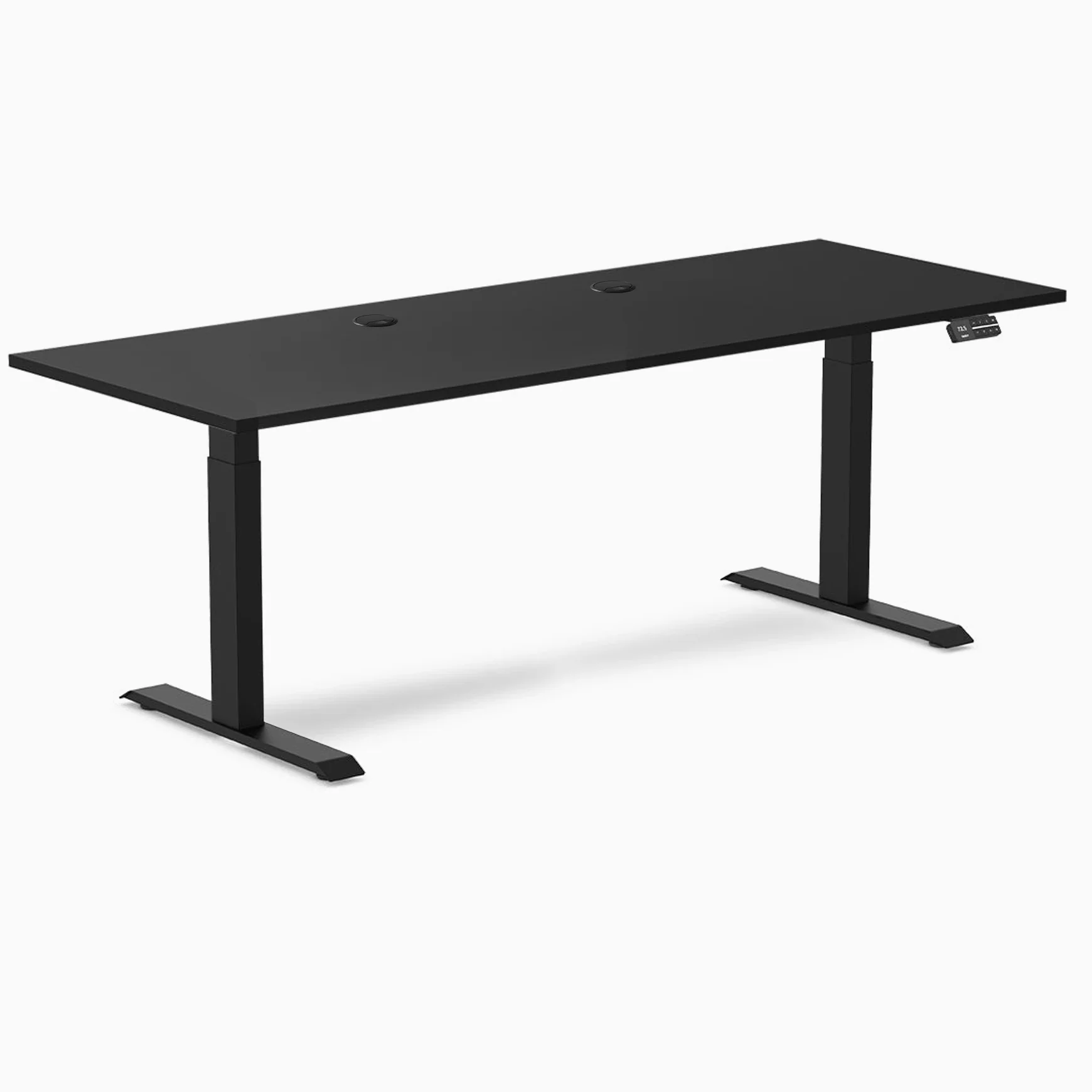 Desky Dual Laminate Sit Stand Desk - Image 216