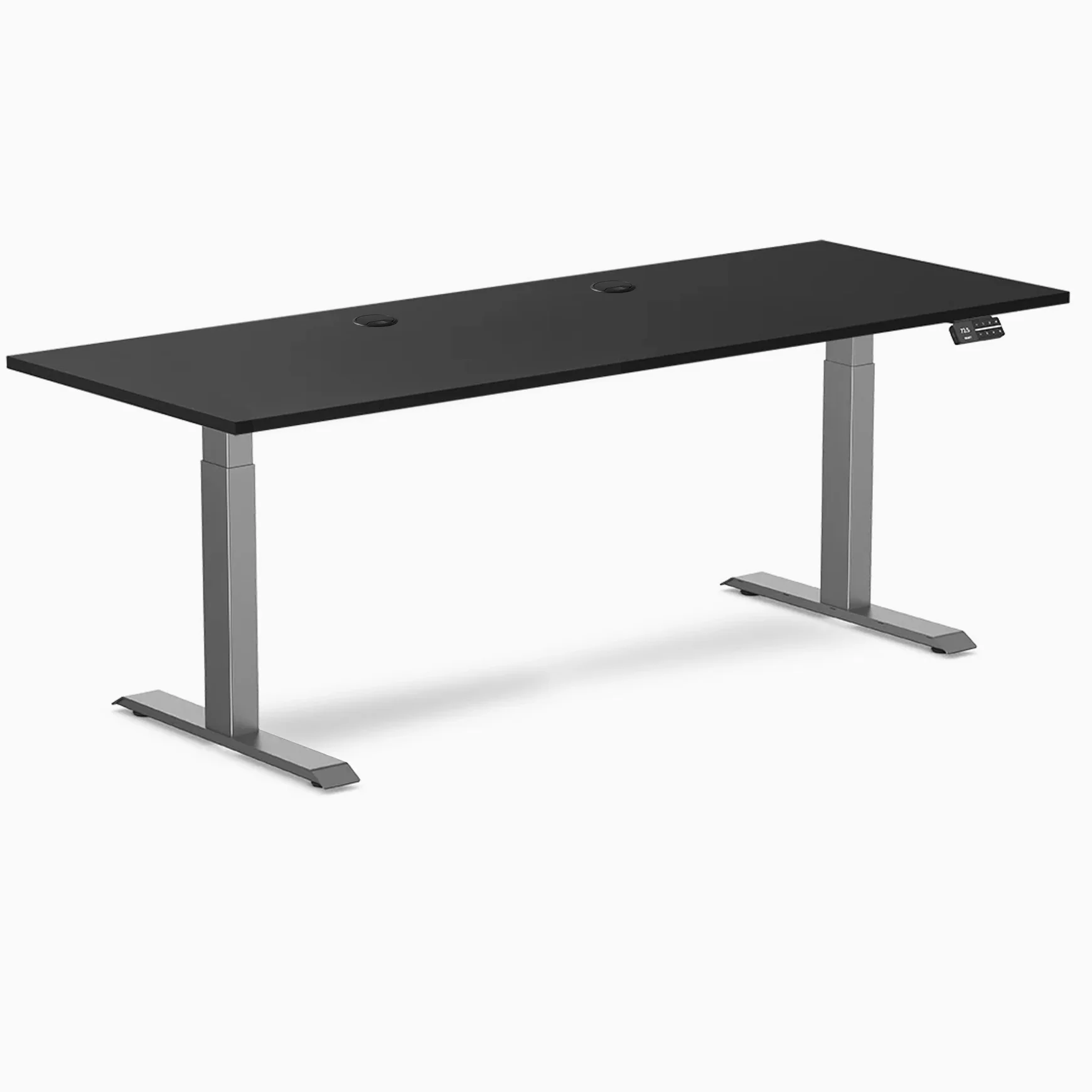 Desky Dual Laminate Sit Stand Desk - Image 218