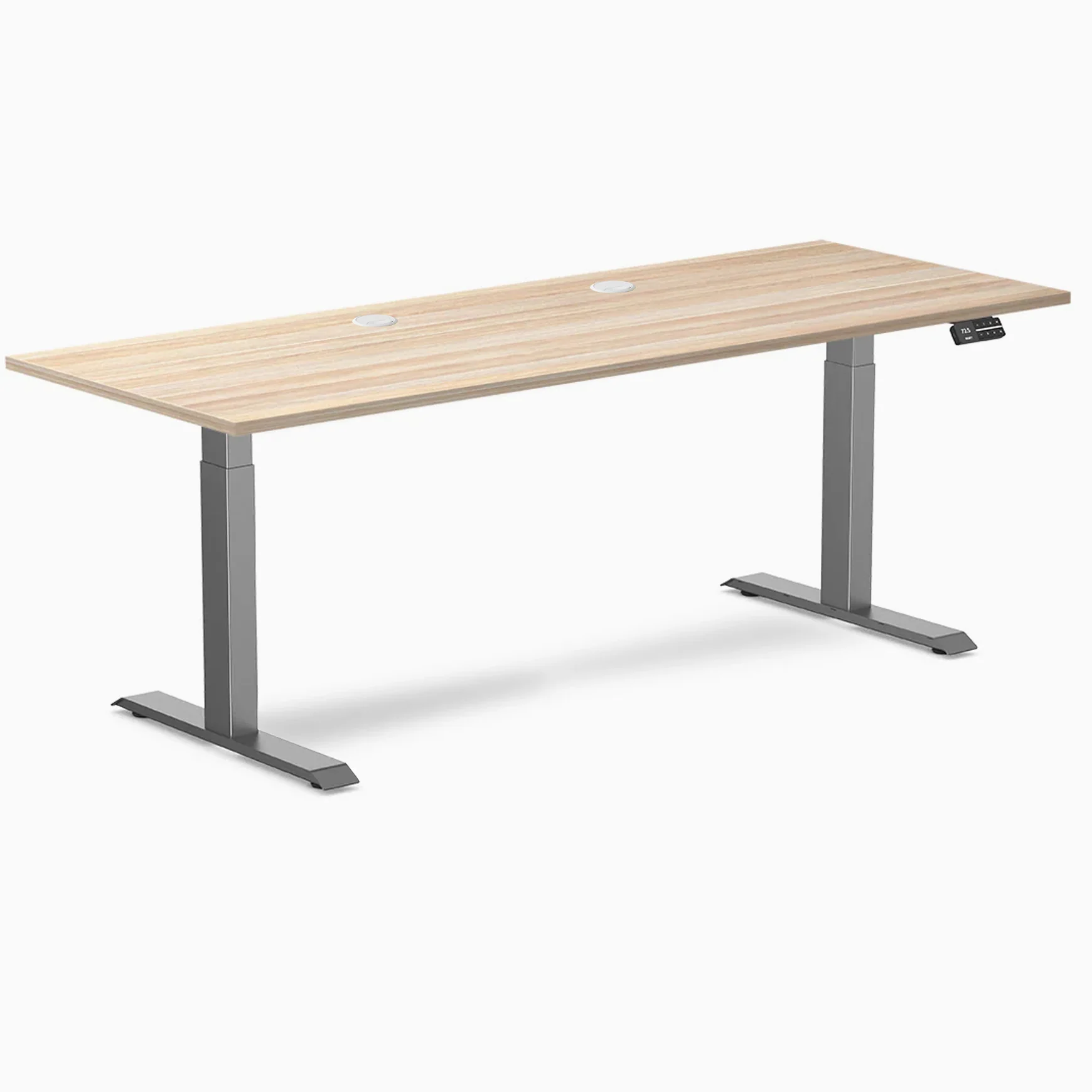 Desky Dual Laminate Sit Stand Desk - Image 221