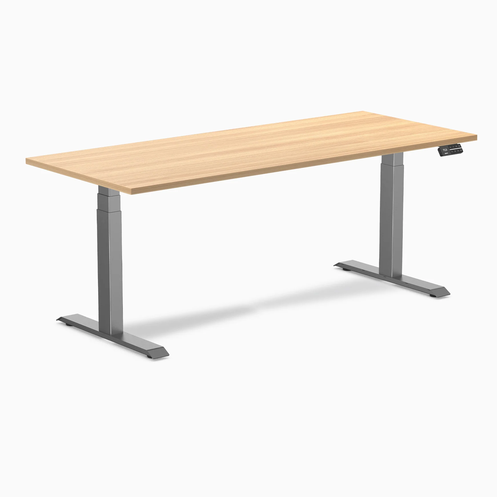 Desky Dual Laminate Sit Stand Desk - Image 41