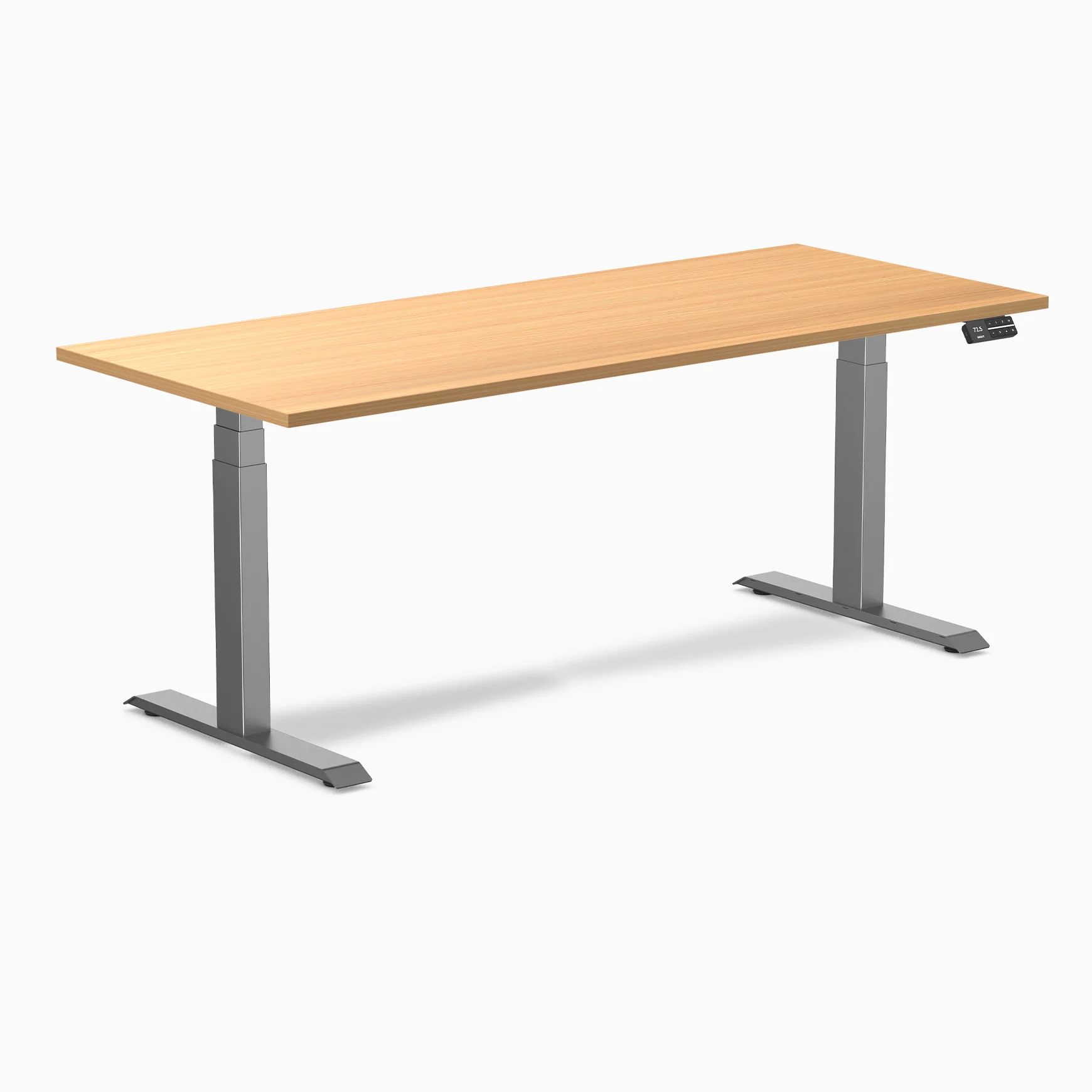 Desky Dual Laminate Sit Stand Desk - Image 44