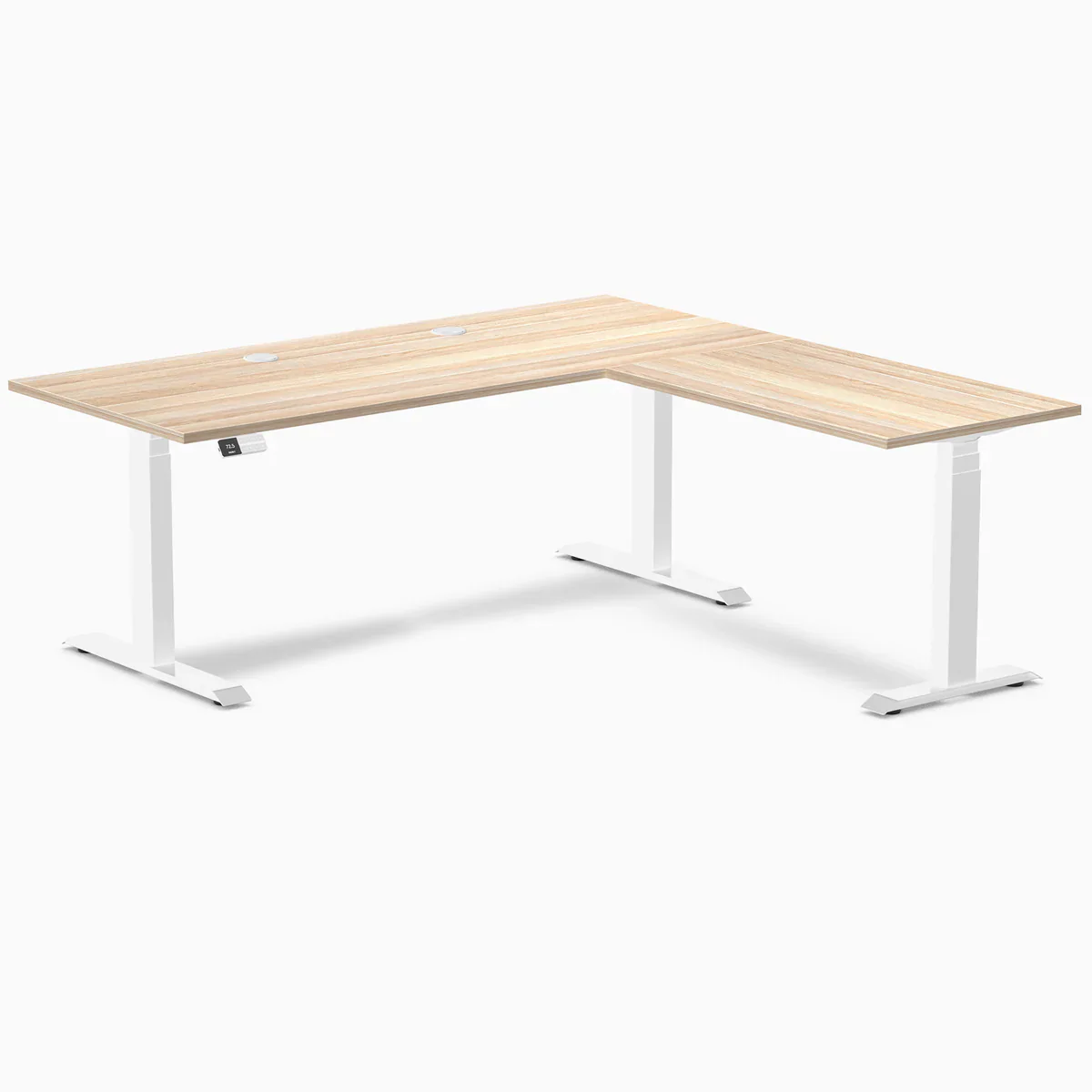 Desky L-Shape Laminate Sit Stand Desk - Image 105