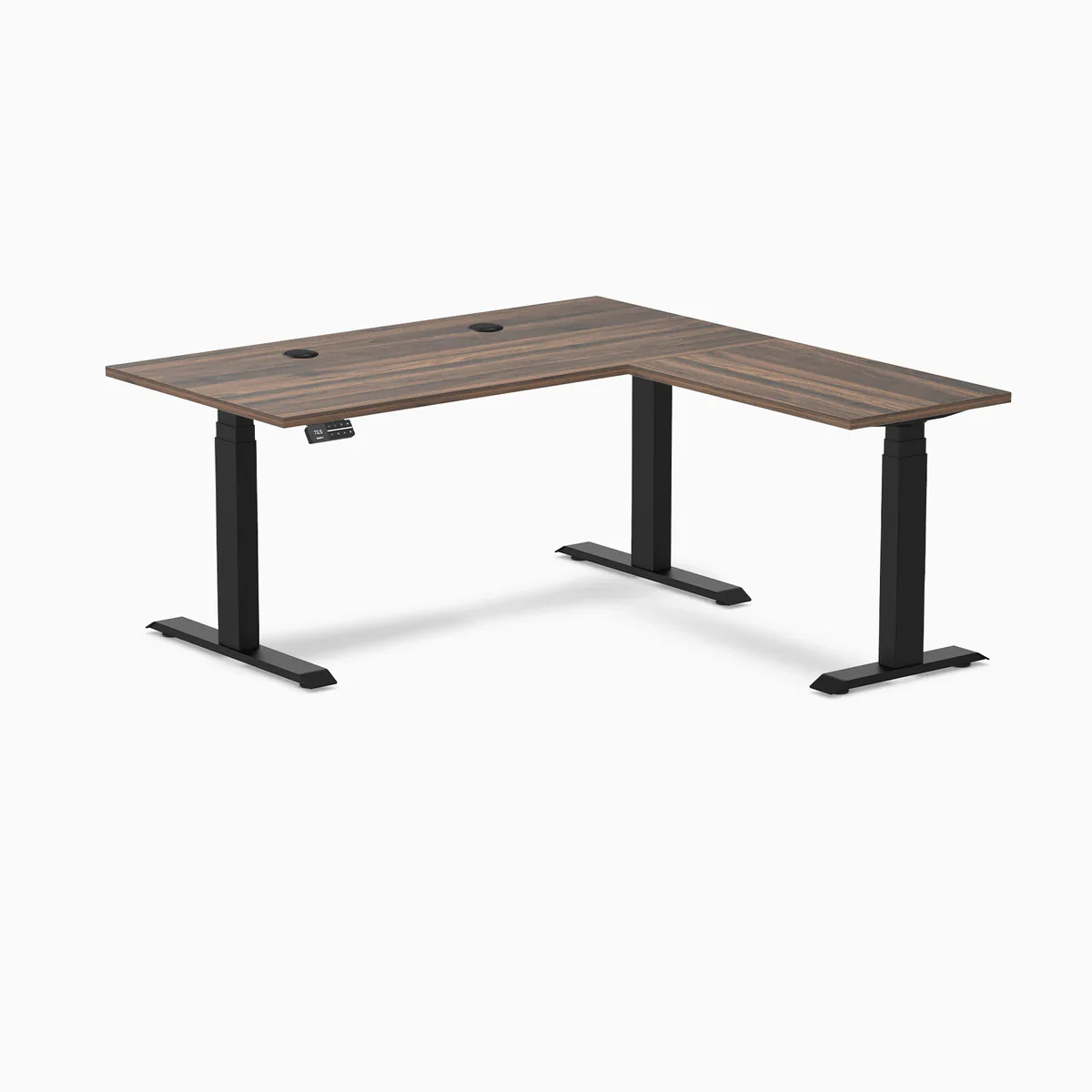 Desky L-Shape Laminate Sit Stand Desk - Image 108