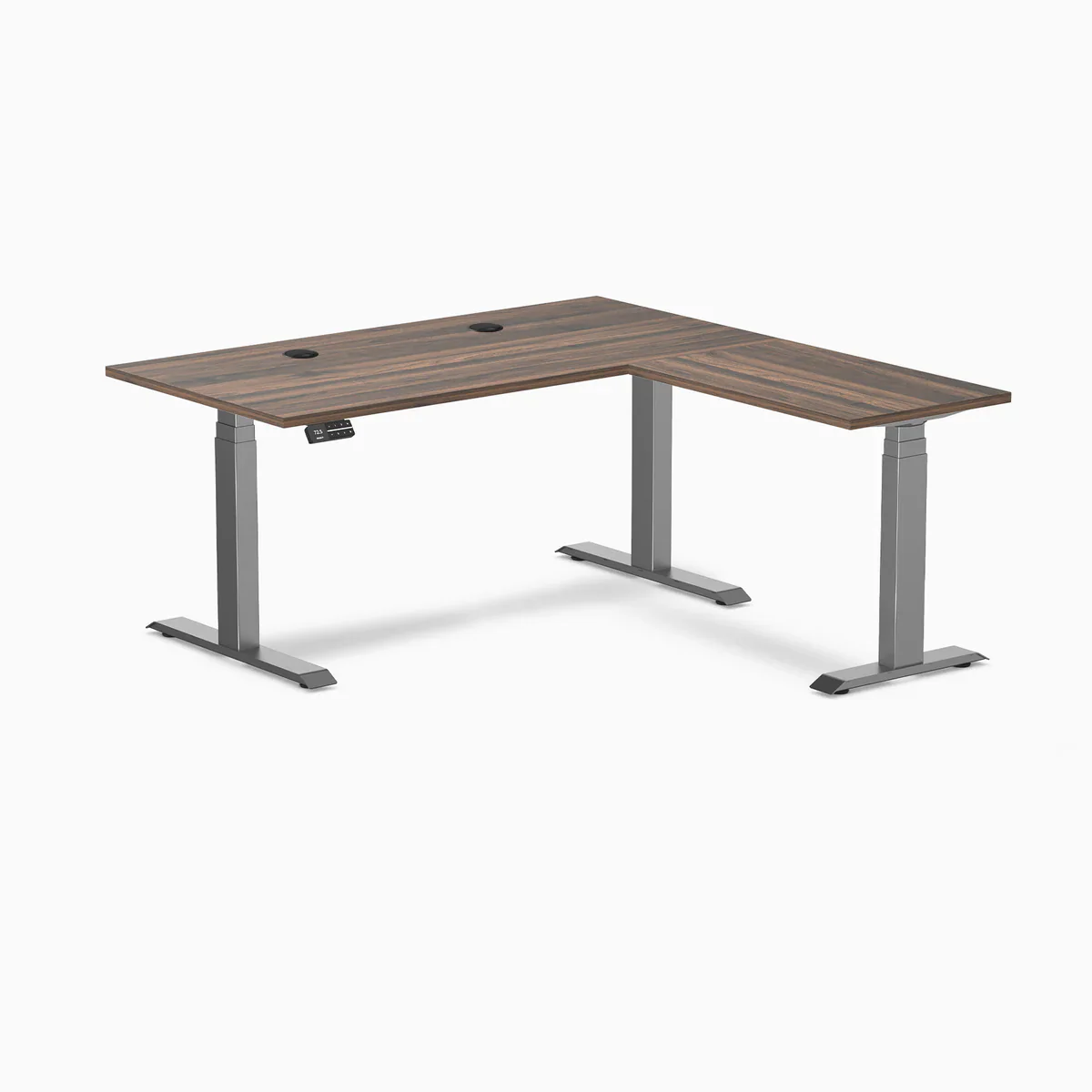 Desky L-Shape Laminate Sit Stand Desk - Image 110