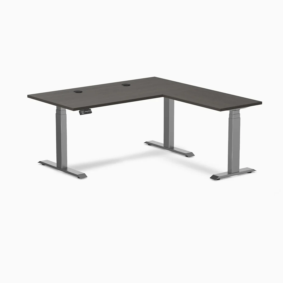 Desky L-Shape Laminate Sit Stand Desk - Image 118