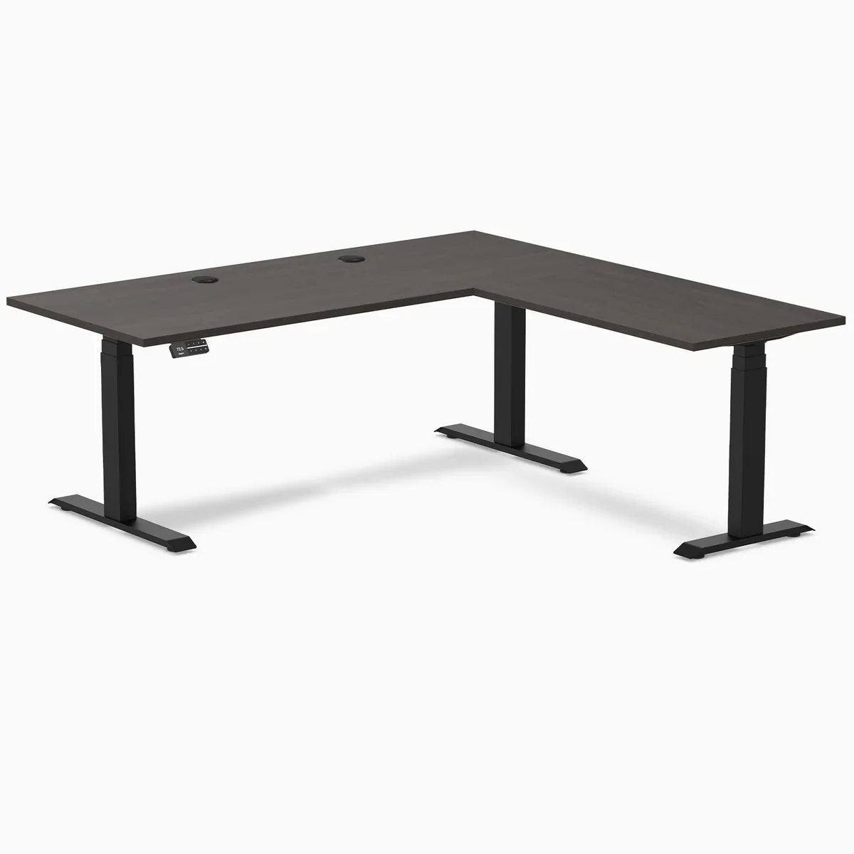 Desky L-Shape Laminate Sit Stand Desk - Image 120