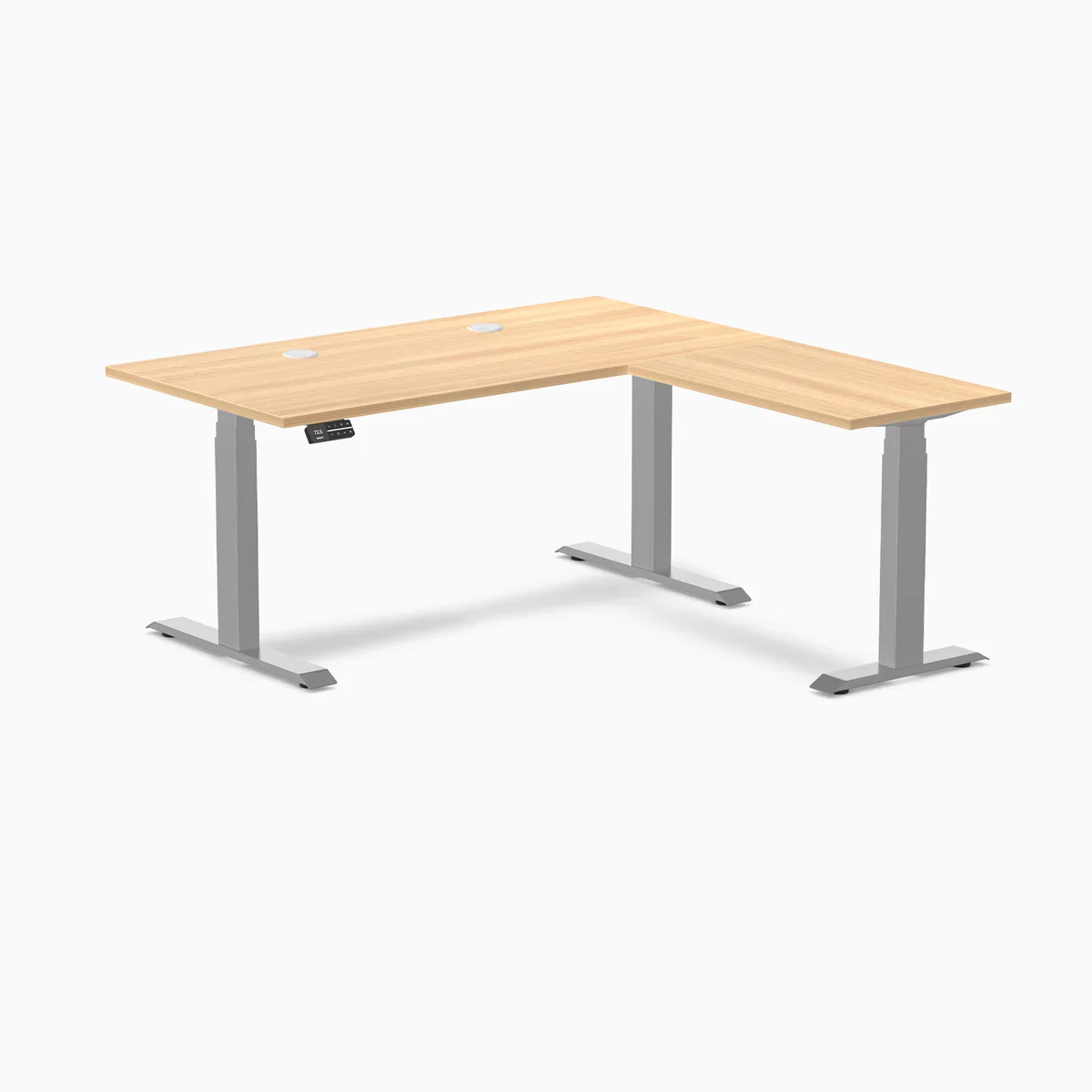 Desky L-Shape Laminate Sit Stand Desk - Image 127
