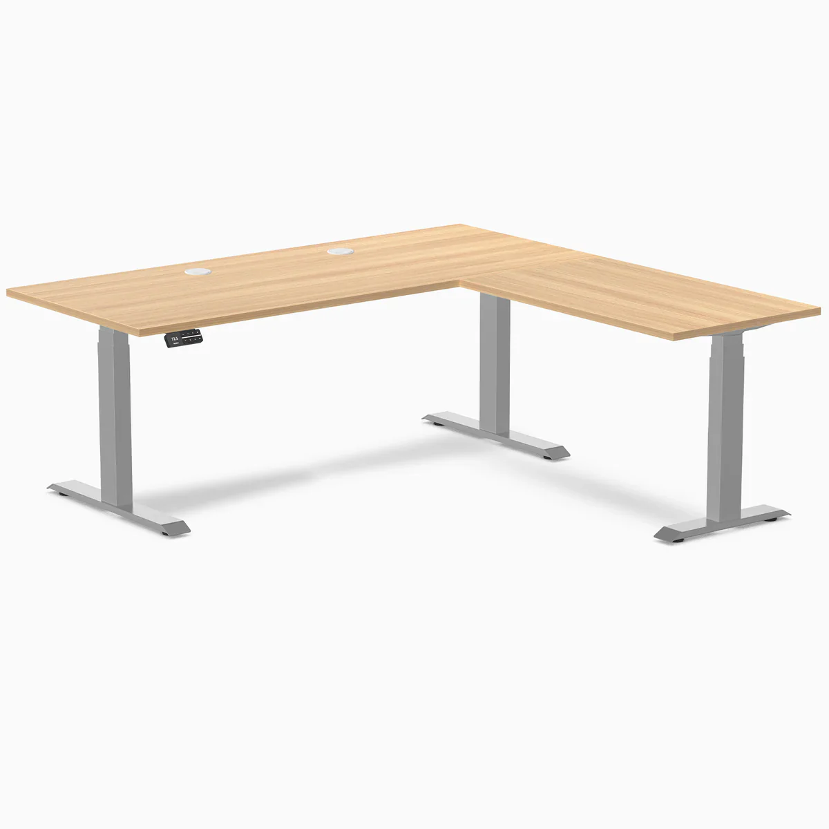Desky L-Shape Laminate Sit Stand Desk - Image 131