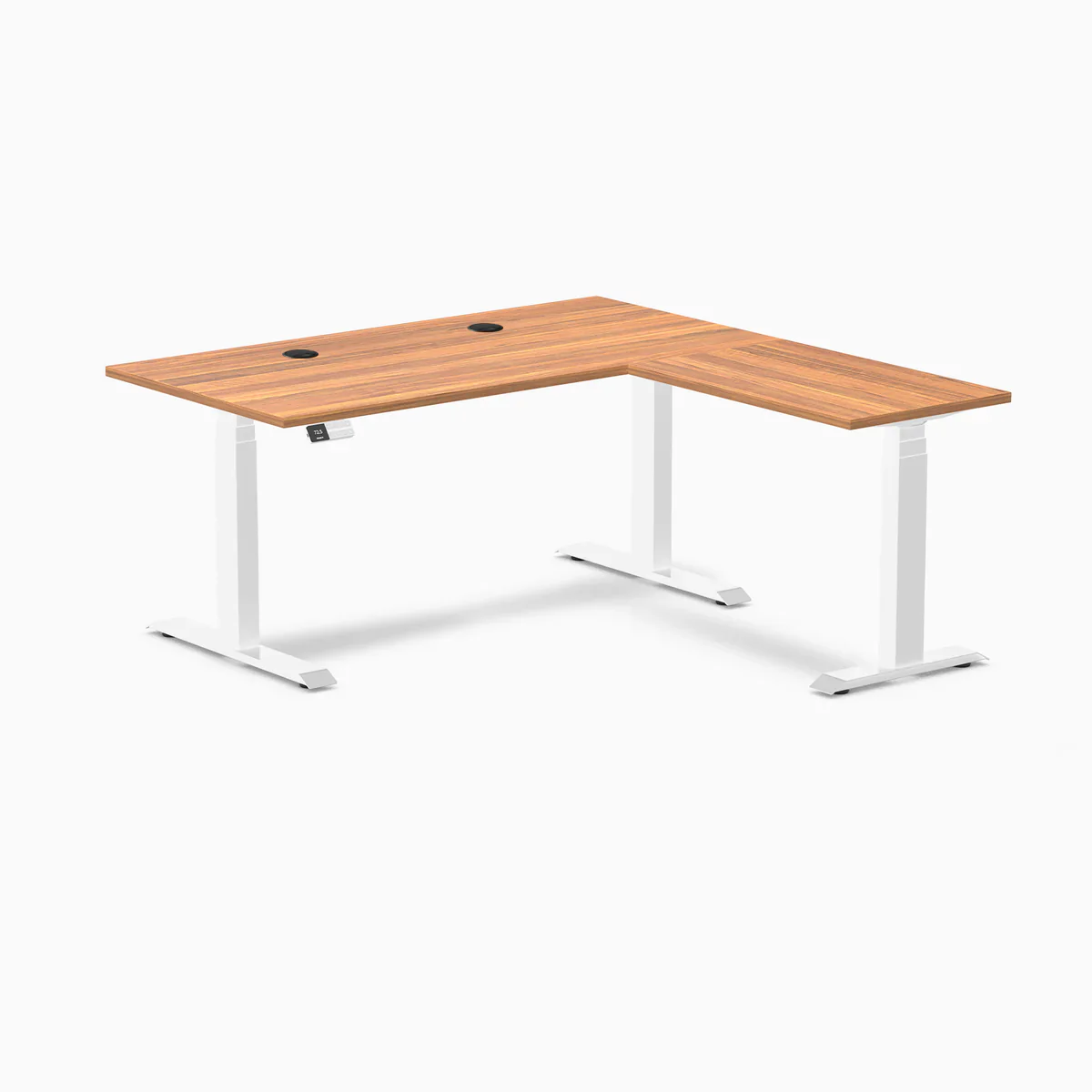 Desky L-Shape Laminate Sit Stand Desk - Image 133