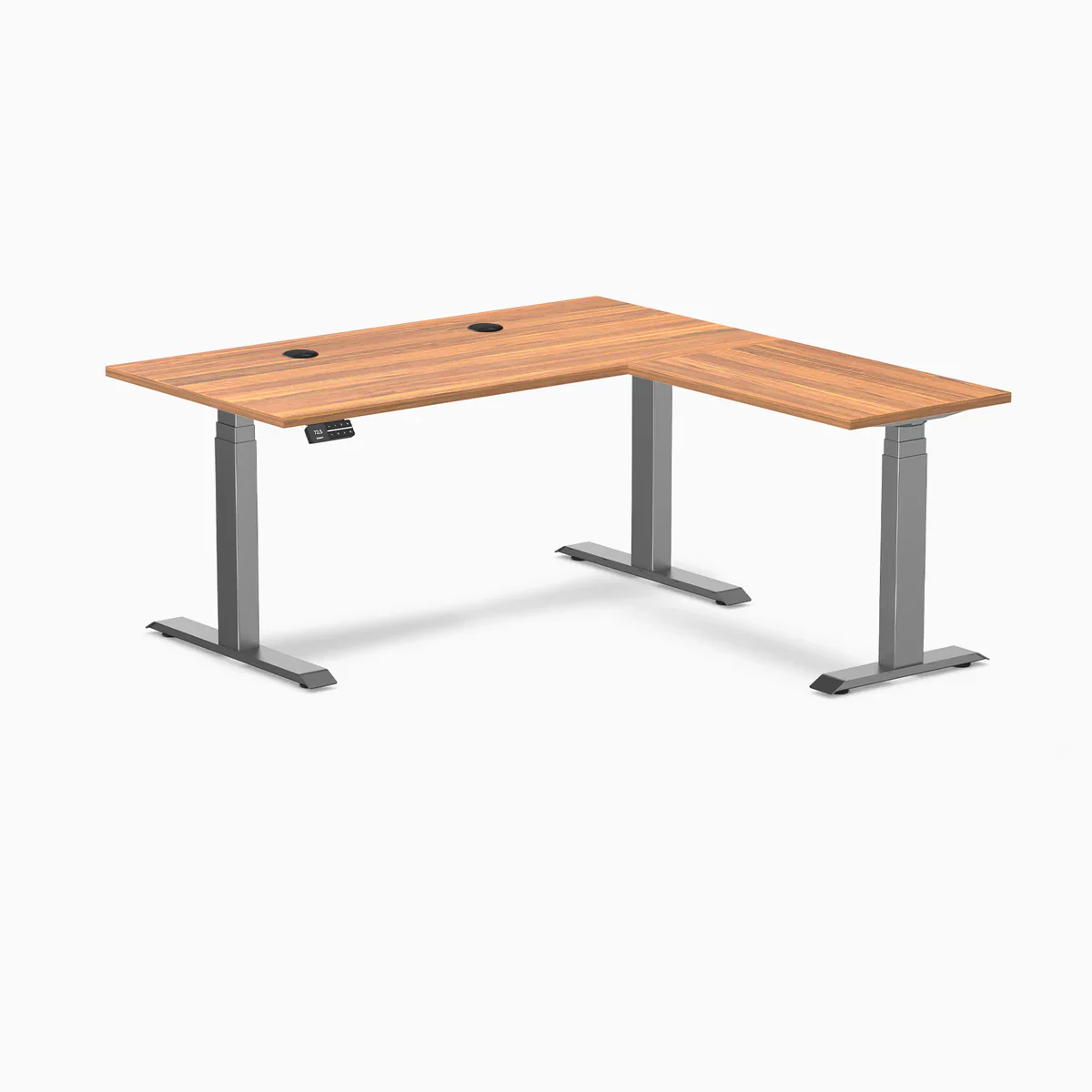 Desky L-Shape Laminate Sit Stand Desk - Image 134