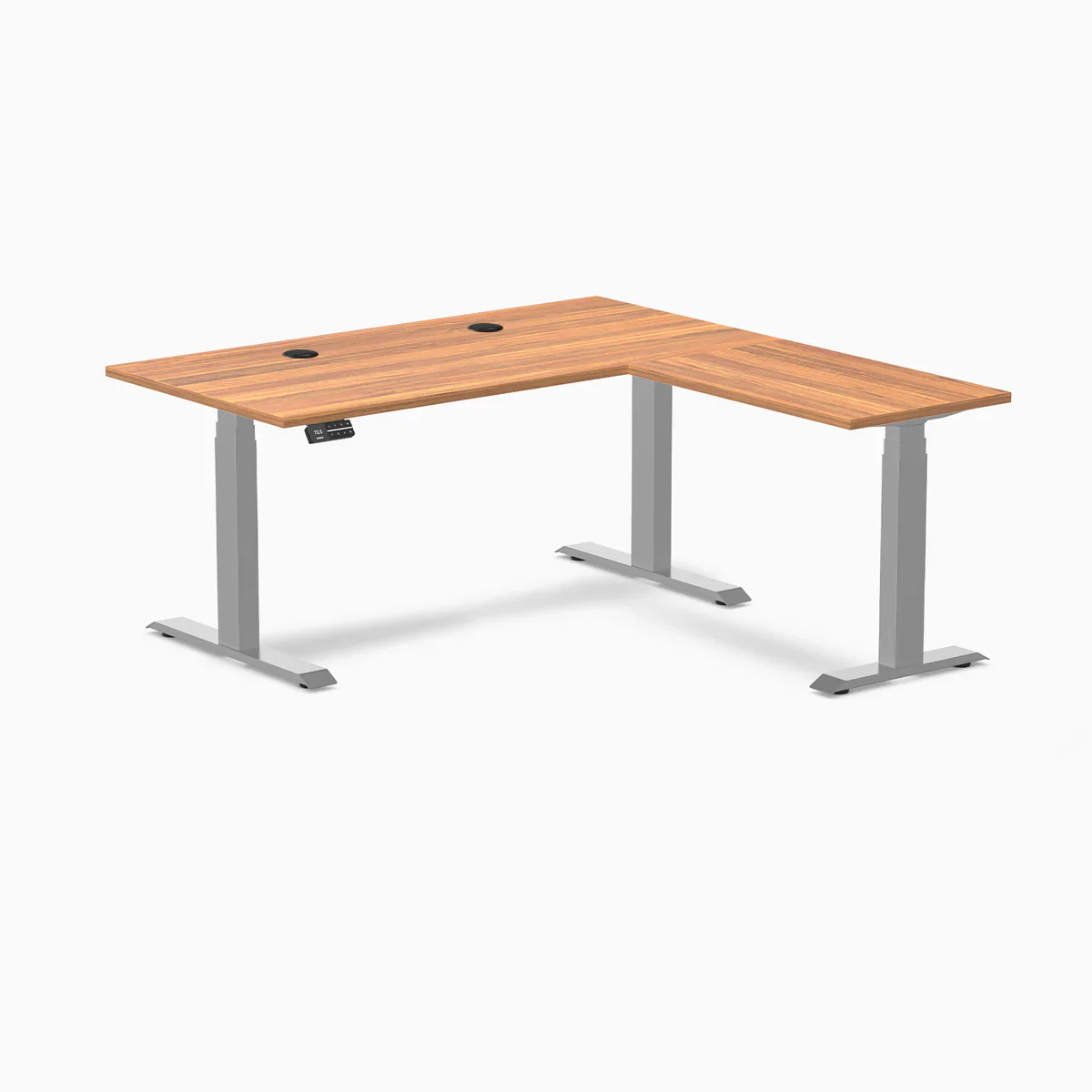 Desky L-Shape Laminate Sit Stand Desk - Image 135