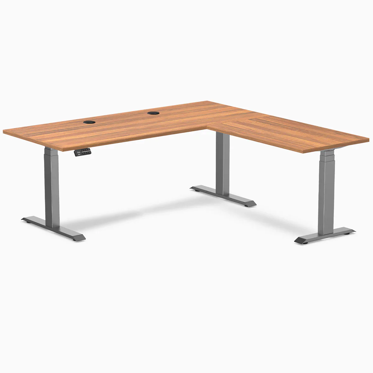 Desky L-Shape Laminate Sit Stand Desk - Image 138