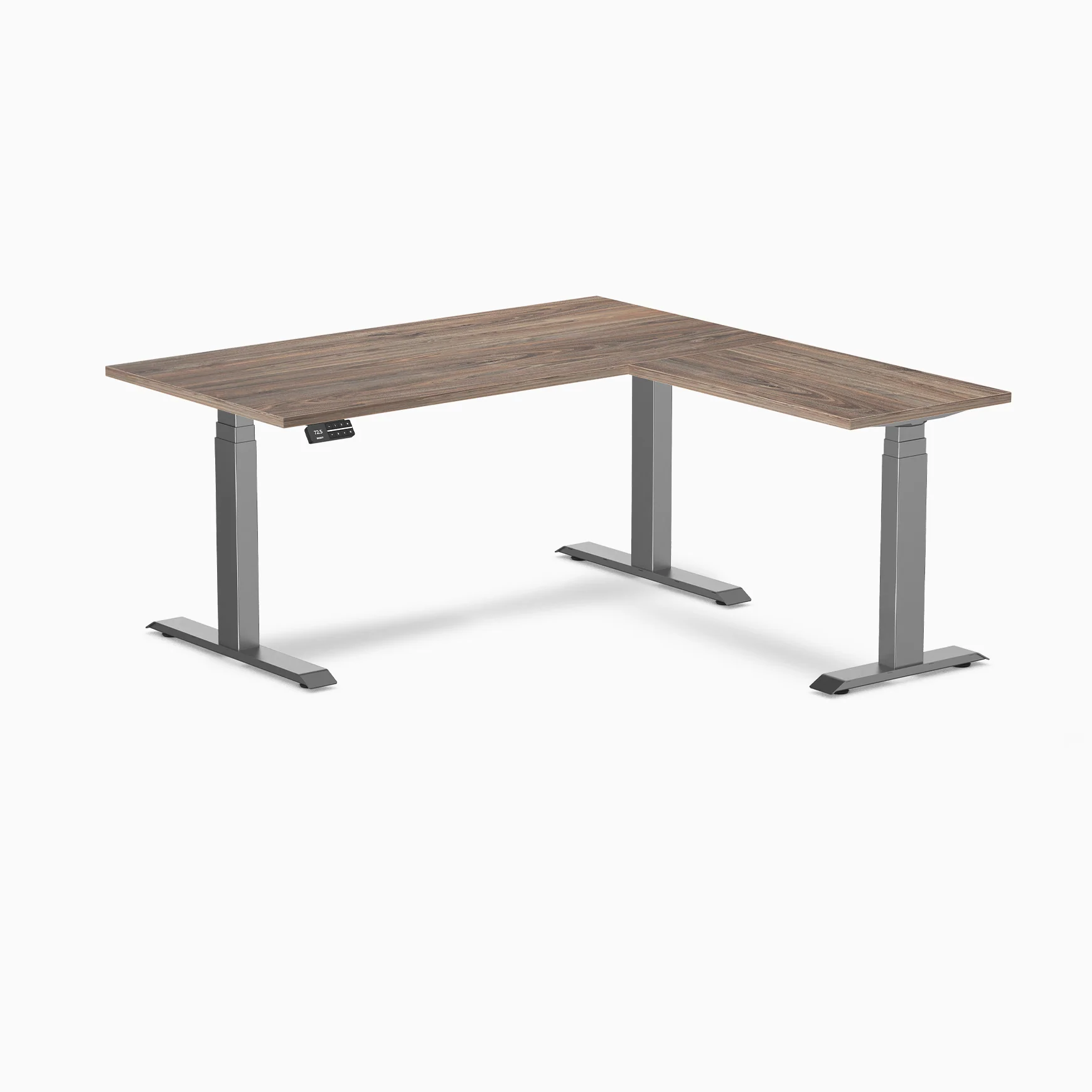 Desky L-Shape Laminate Sit Stand Desk - Image 18