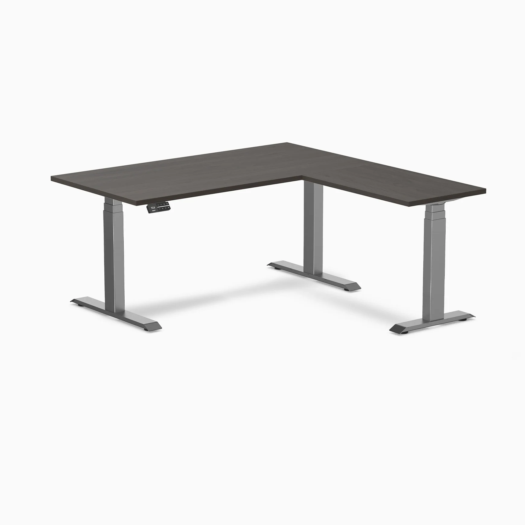Desky L-Shape Laminate Sit Stand Desk - Image 20