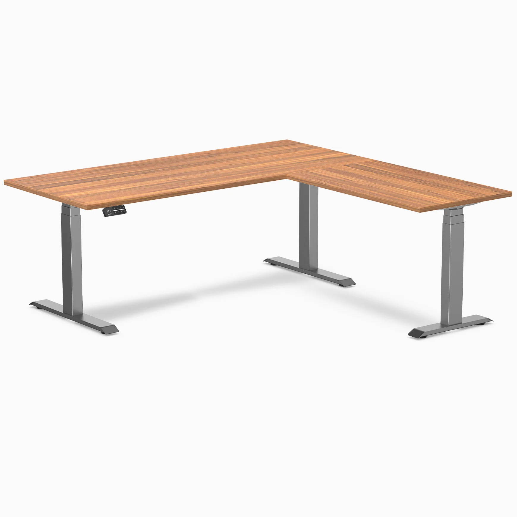 Desky L-Shape Laminate Sit Stand Desk - Image 23