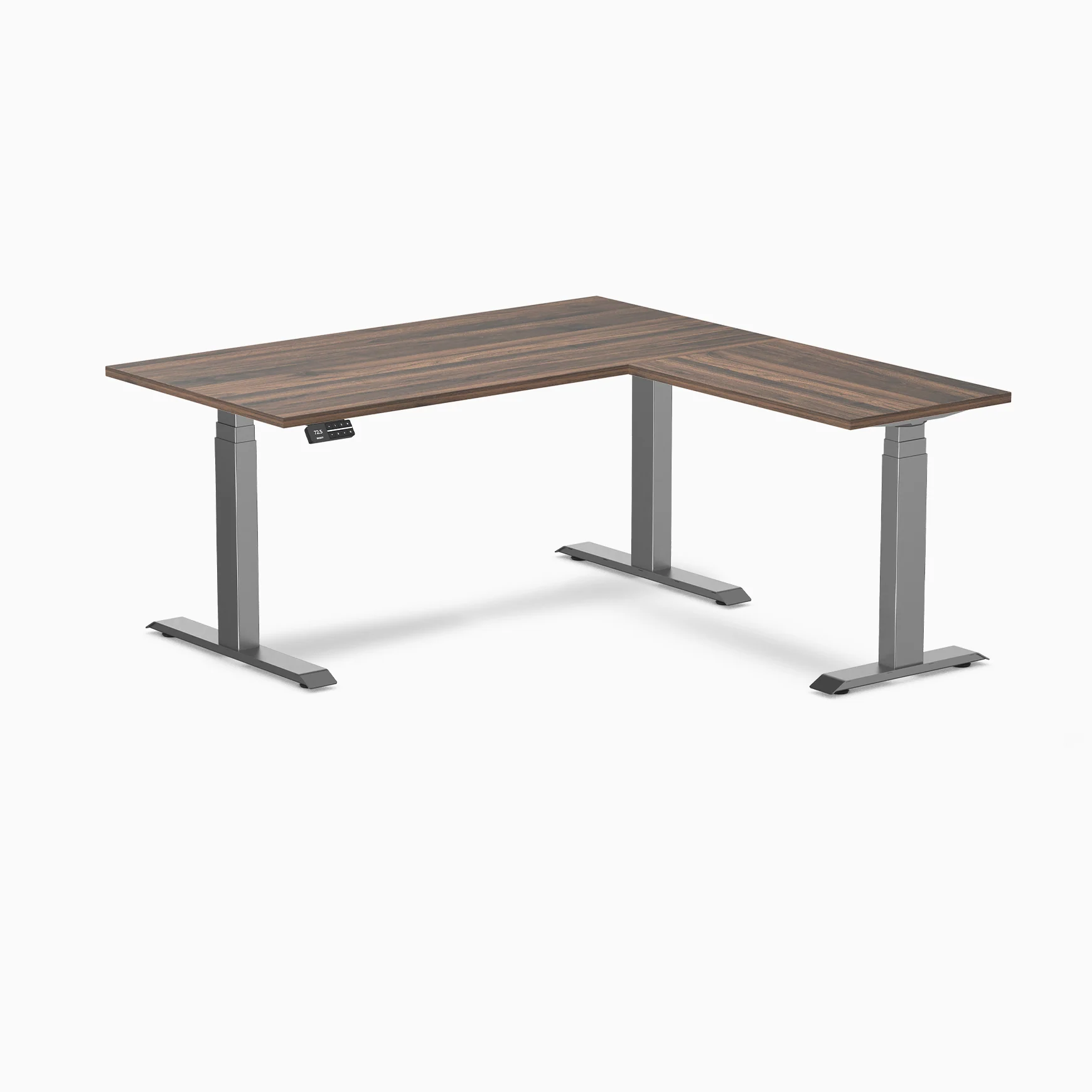 Desky L-Shape Laminate Sit Stand Desk - Image 24